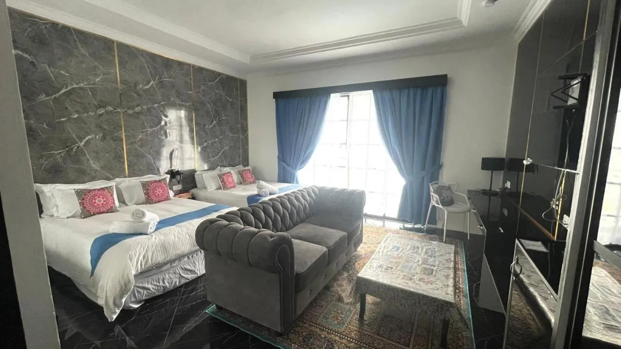 Living room, Bed in BERUNTUNG KE BARI RESORT @ PANTAI PENARIK