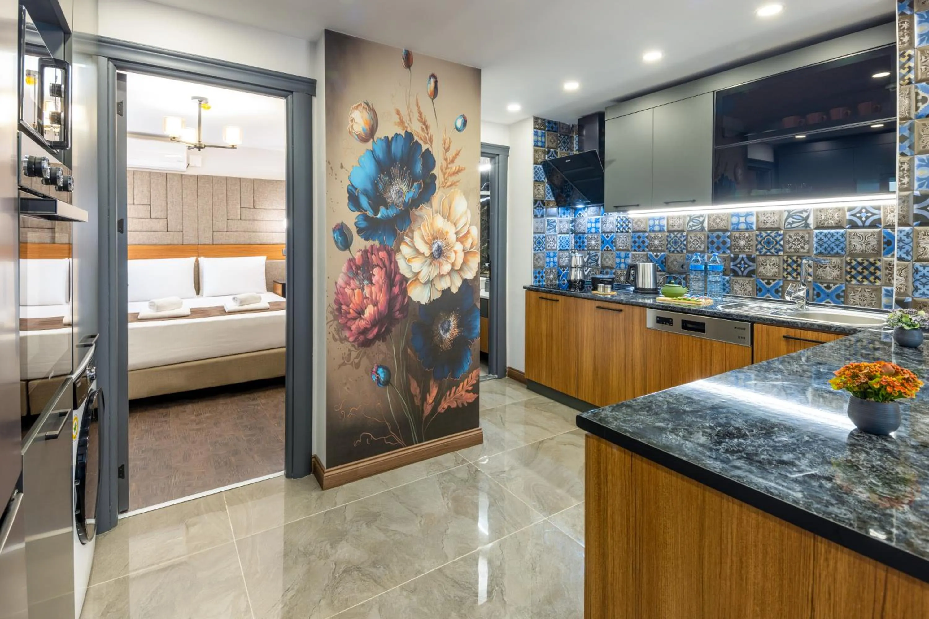 Bed in Baymari Suites Design Florya