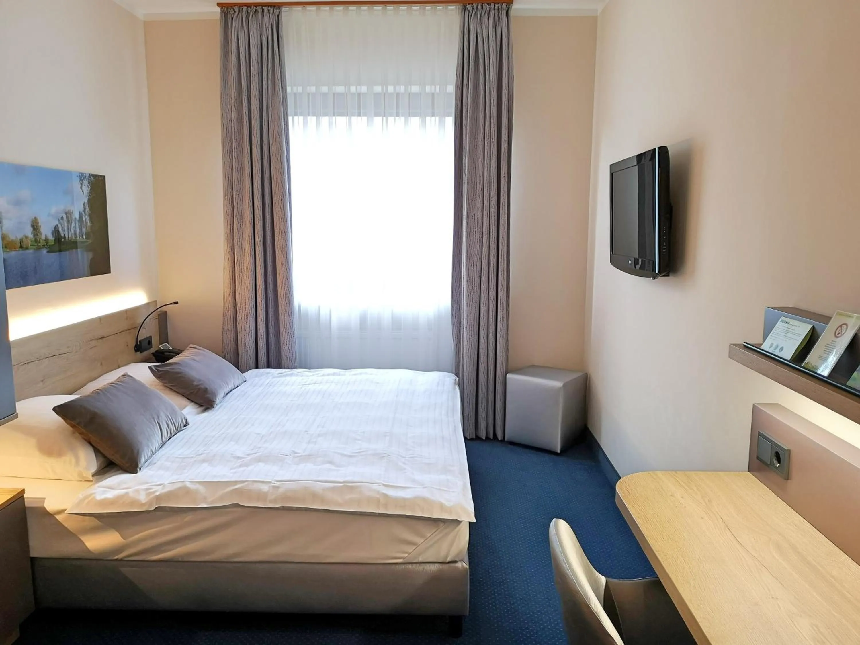 Day, Bed in Landhaus Beckmann