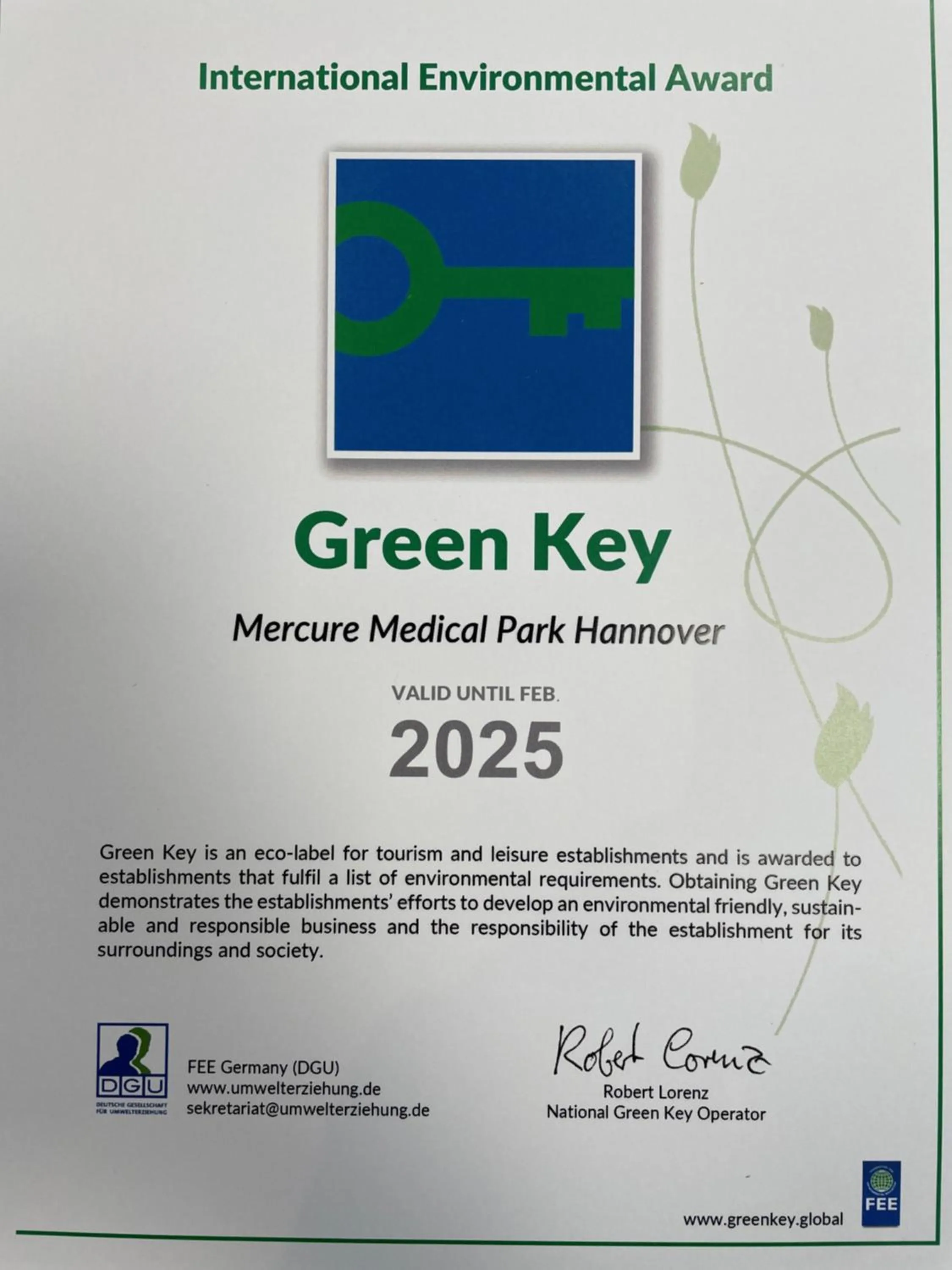 Logo/Certificate/Sign in Mercure Hotel Hannover Medical Park
