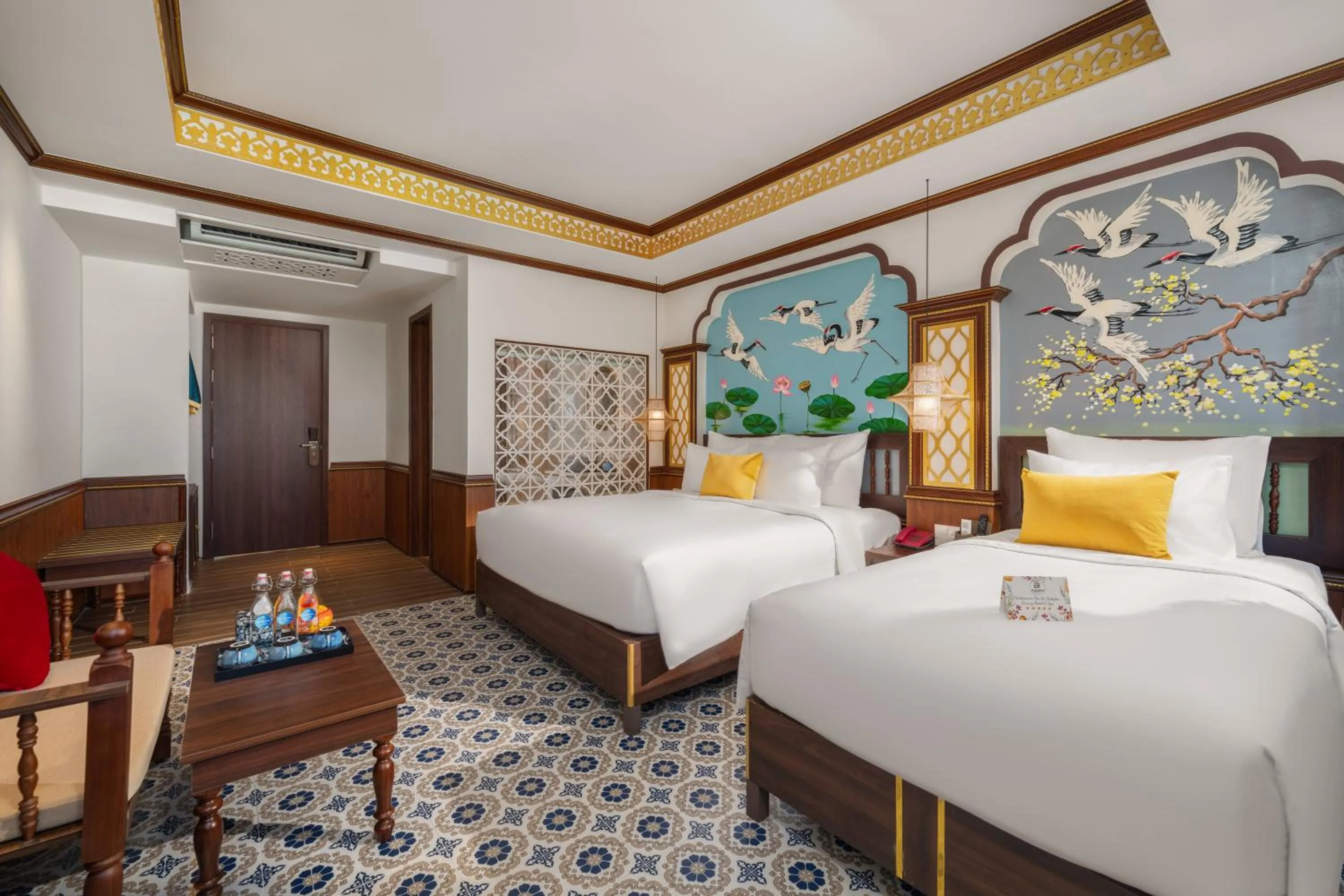 Bed in Soluna D'Annam - The Art of Hoi An Relaxation - formerly Hoi An Babylon Riverside Hotel