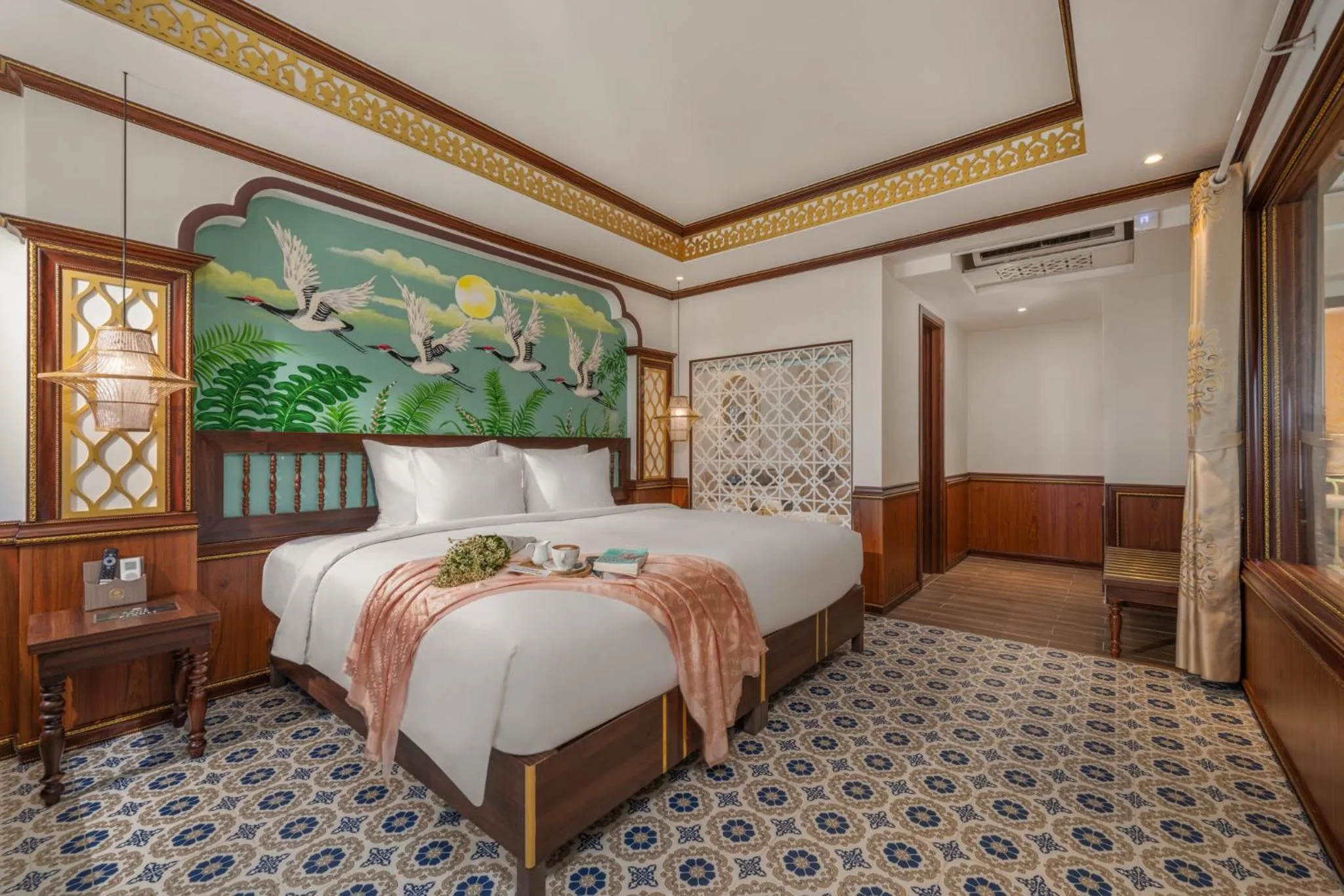 Bed in Soluna D'Annam - The Art of Hoi An Relaxation - formerly Hoi An Babylon Riverside Hotel