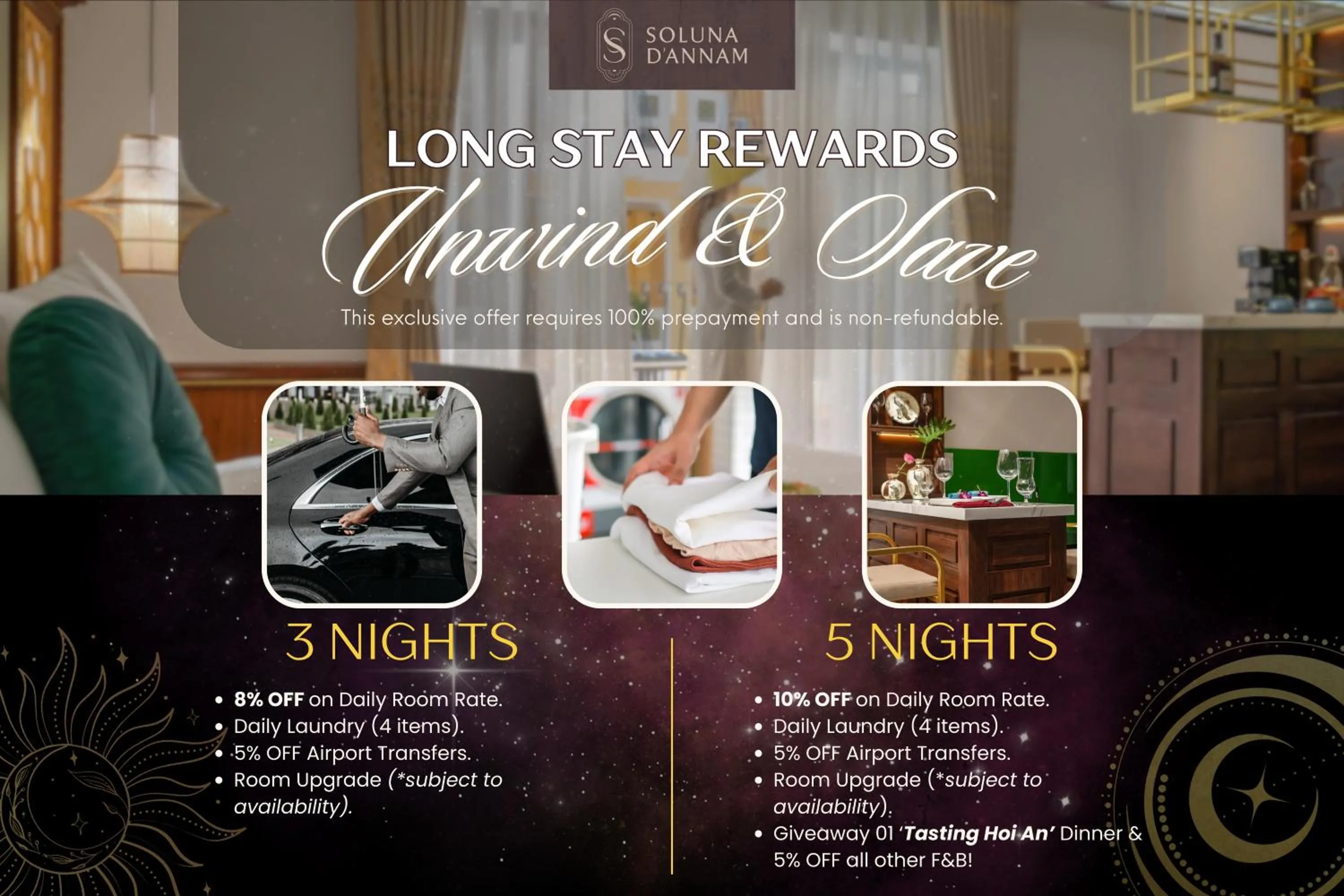 Text overlay in Soluna D'Annam - The Art of Hoi An Relaxation - formerly Hoi An Babylon Riverside Hotel