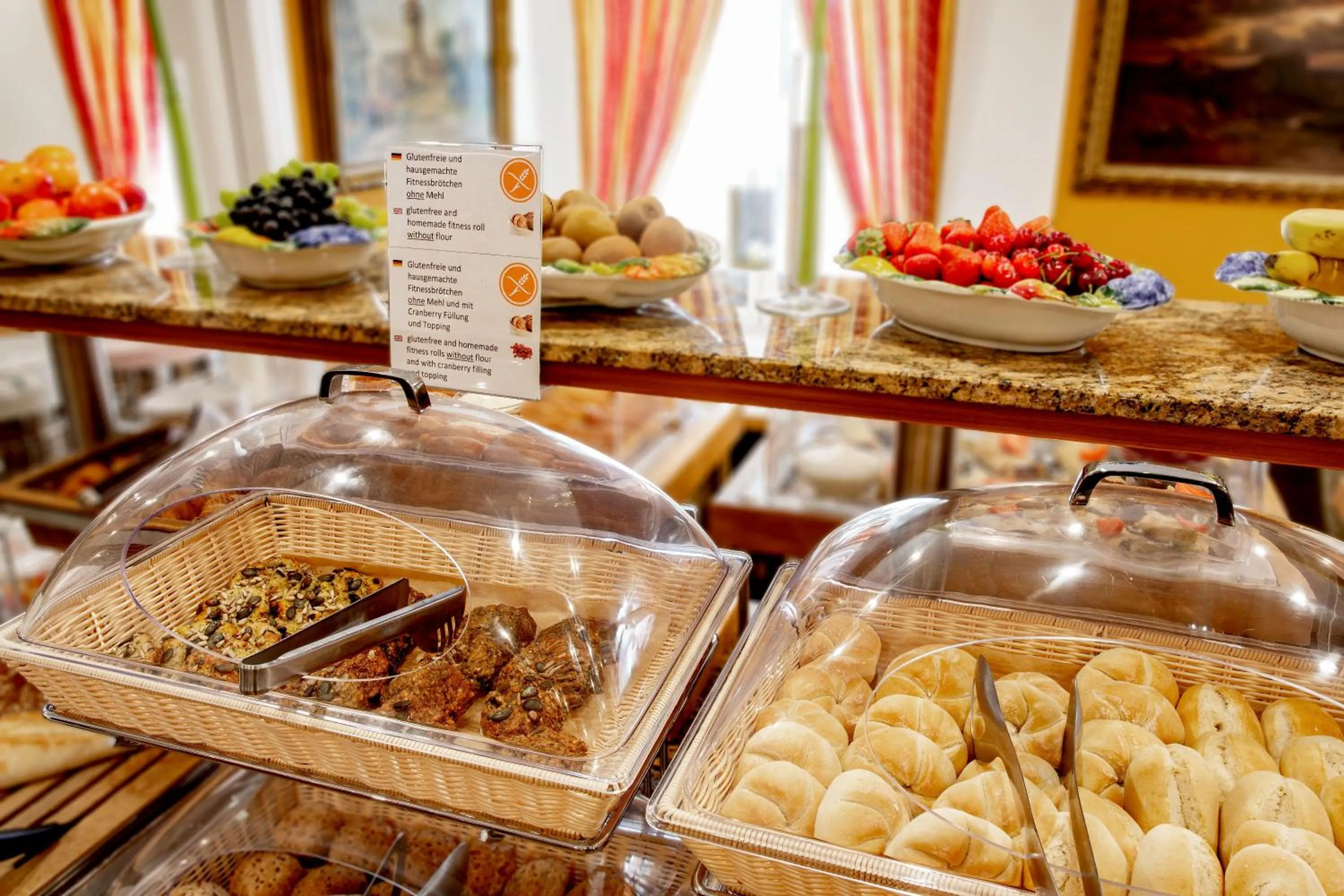 Buffet breakfast in TIPTOP Hotel Burgschmiet Garni