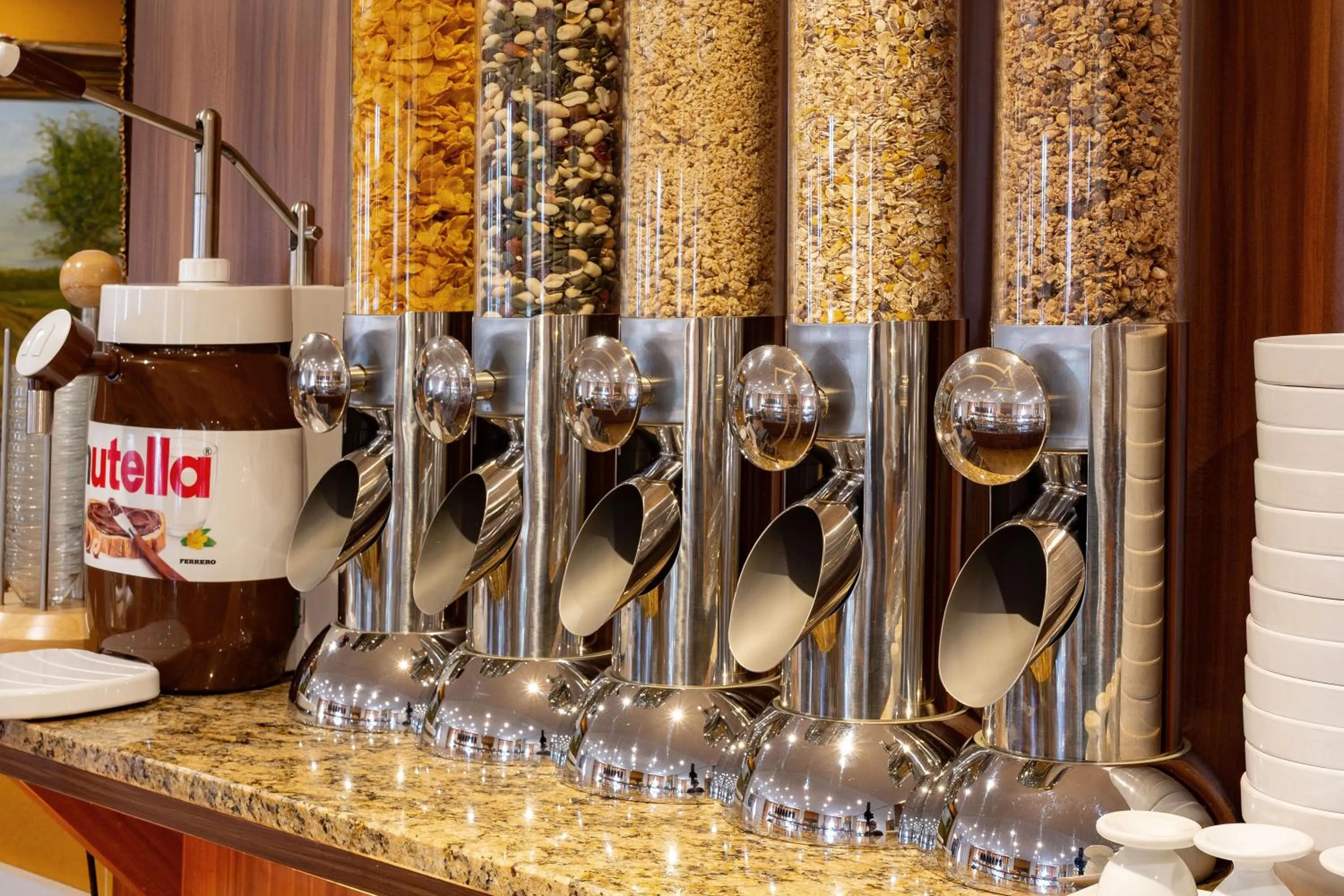 Buffet breakfast in TIPTOP Hotel Burgschmiet Garni