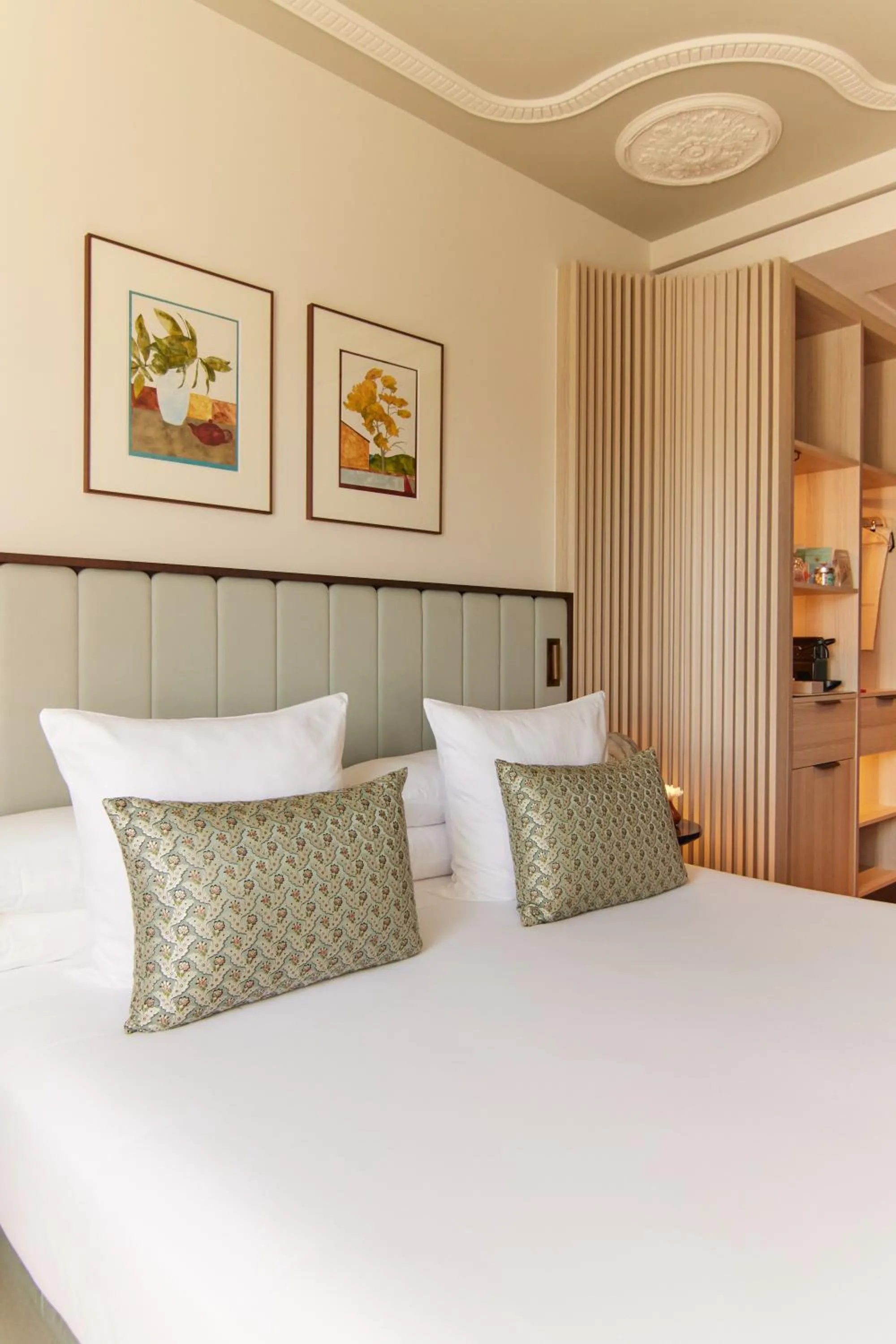 Decorative detail, Bed in Grand Hotel Central, Small Luxury Hotels