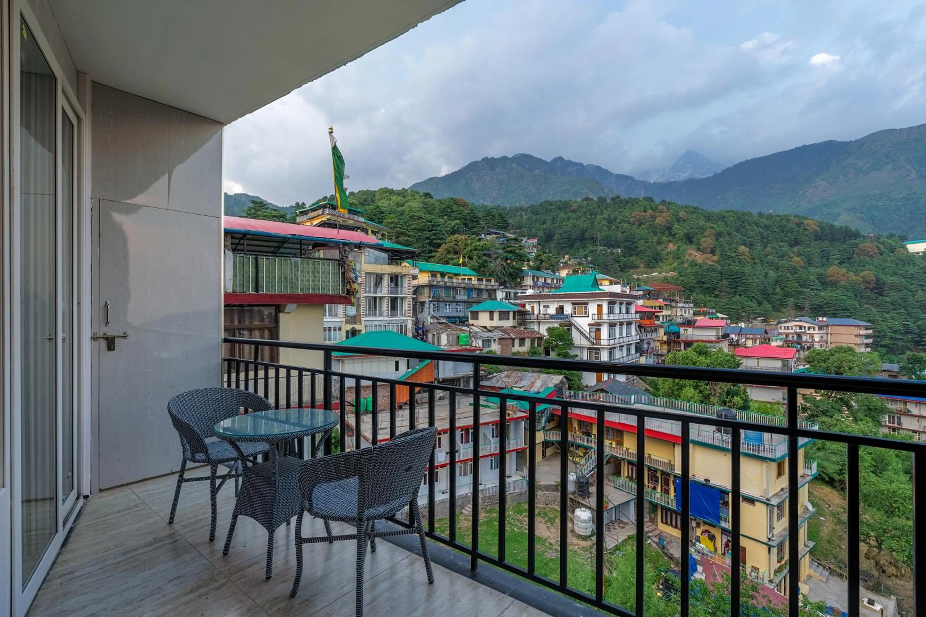 View (from property/room) in Hotel Buddha's Abode- Best Hotel in McleodGanj Main Market