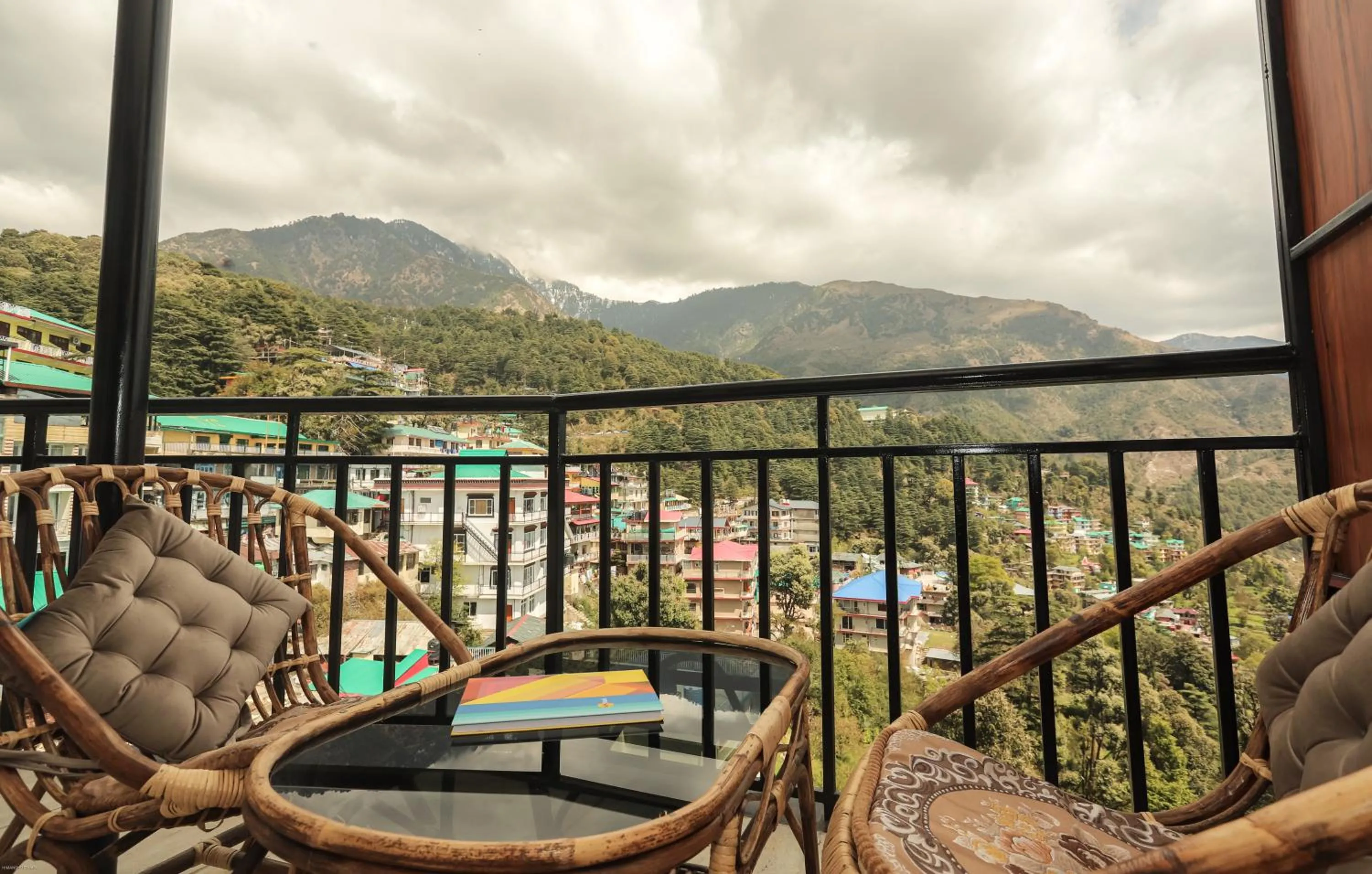 View (from property/room) in Hotel Buddha's Abode- Best Hotel in McleodGanj Main Market