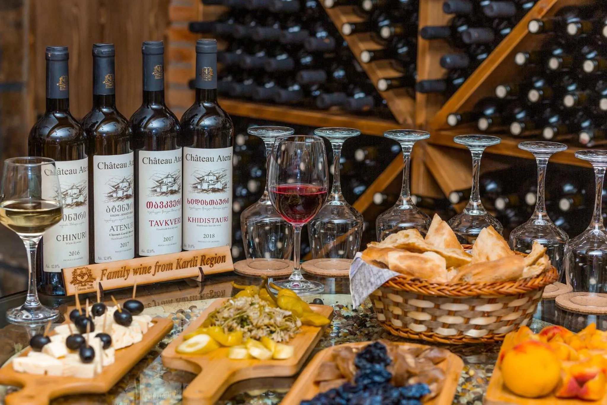 Alcoholic drinks in Chateau Ateni Cottages