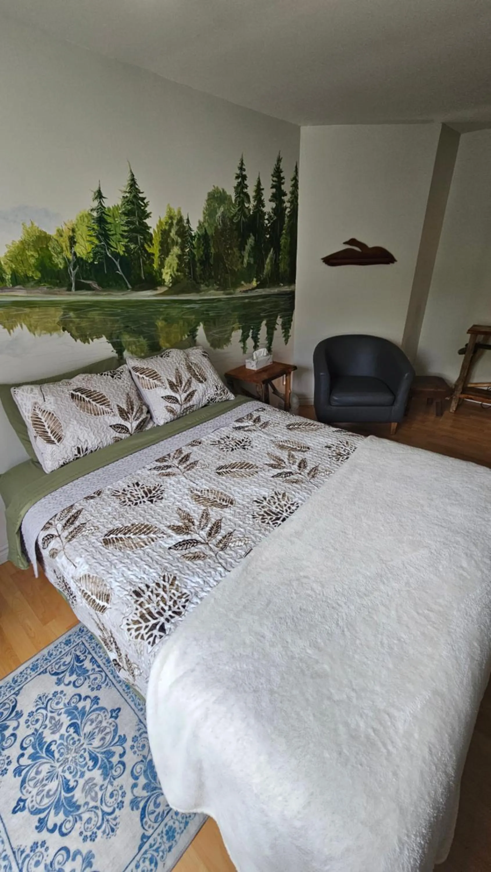 Bed in Séjour Flèche du fjord vue Saguenay Mont Valin