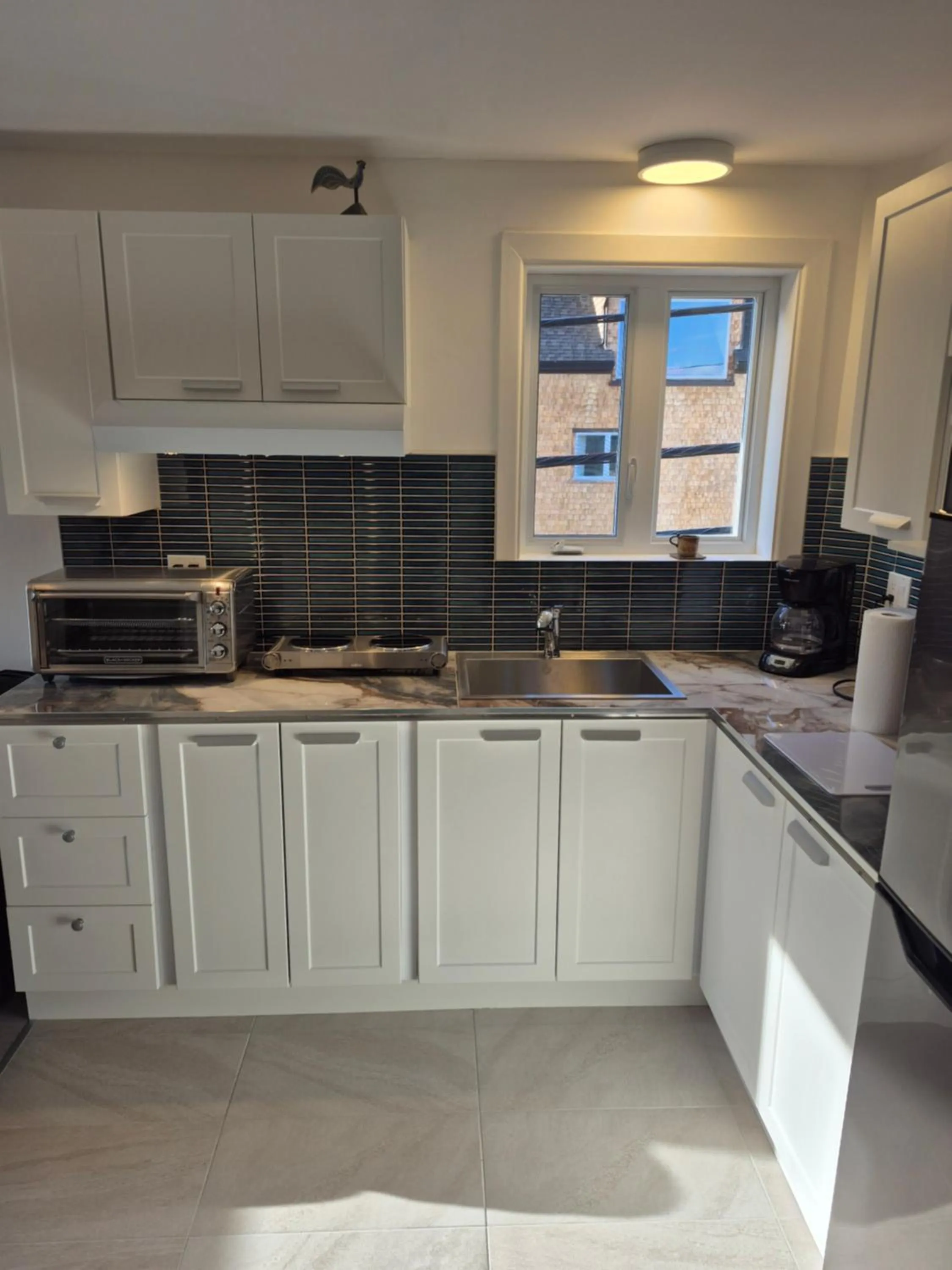 Kitchen or kitchenette in Séjour Flèche du fjord vue Saguenay Mont Valin