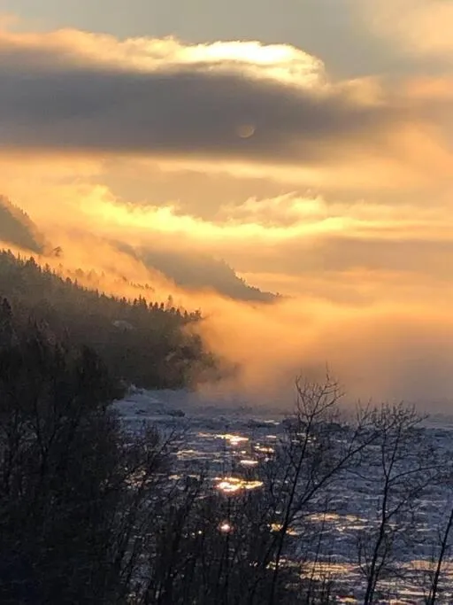 Day in Séjour Flèche du fjord vue Saguenay Mont Valin