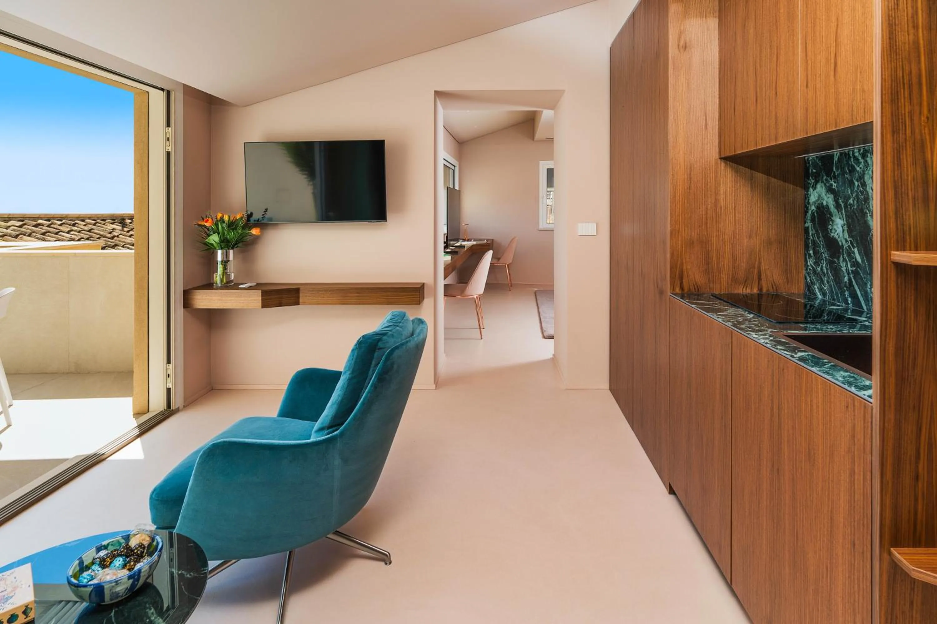 Living room in Taormina Infinity Suites