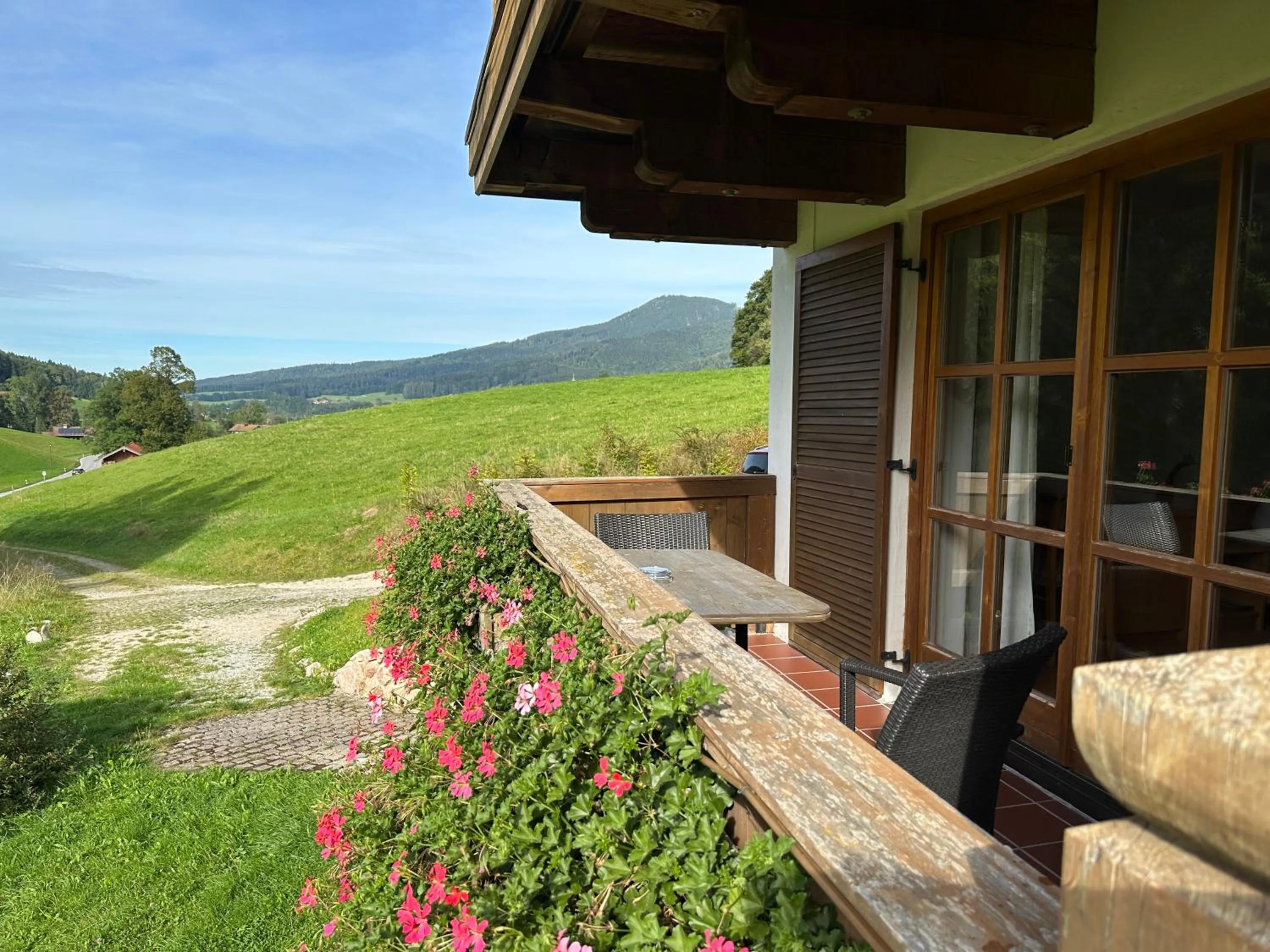 View (from property/room) in Landhotel Maiergschwendt inkl Chiemgaukarte