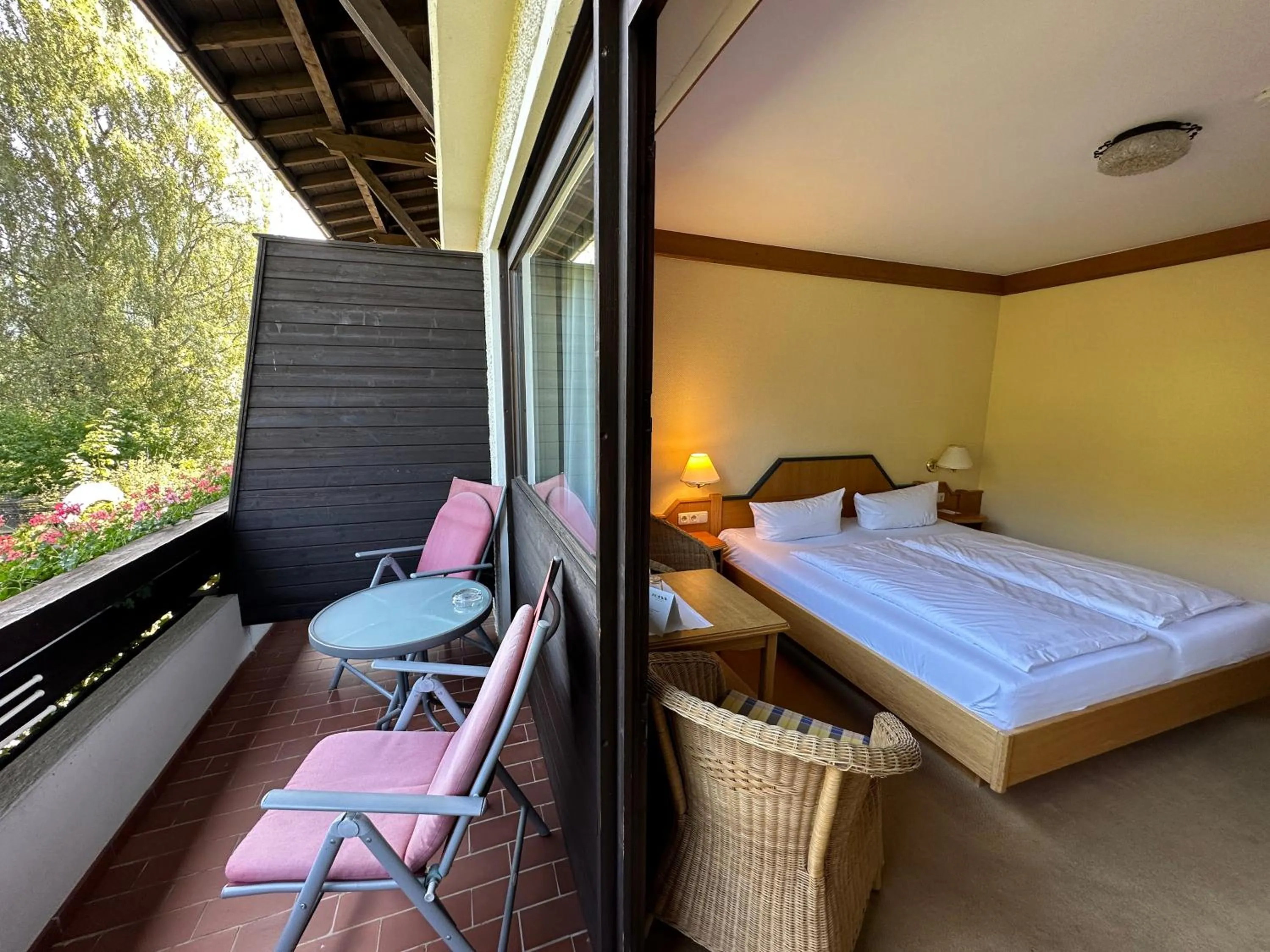 View (from property/room), Bed in Landhotel Maiergschwendt inkl Chiemgaukarte