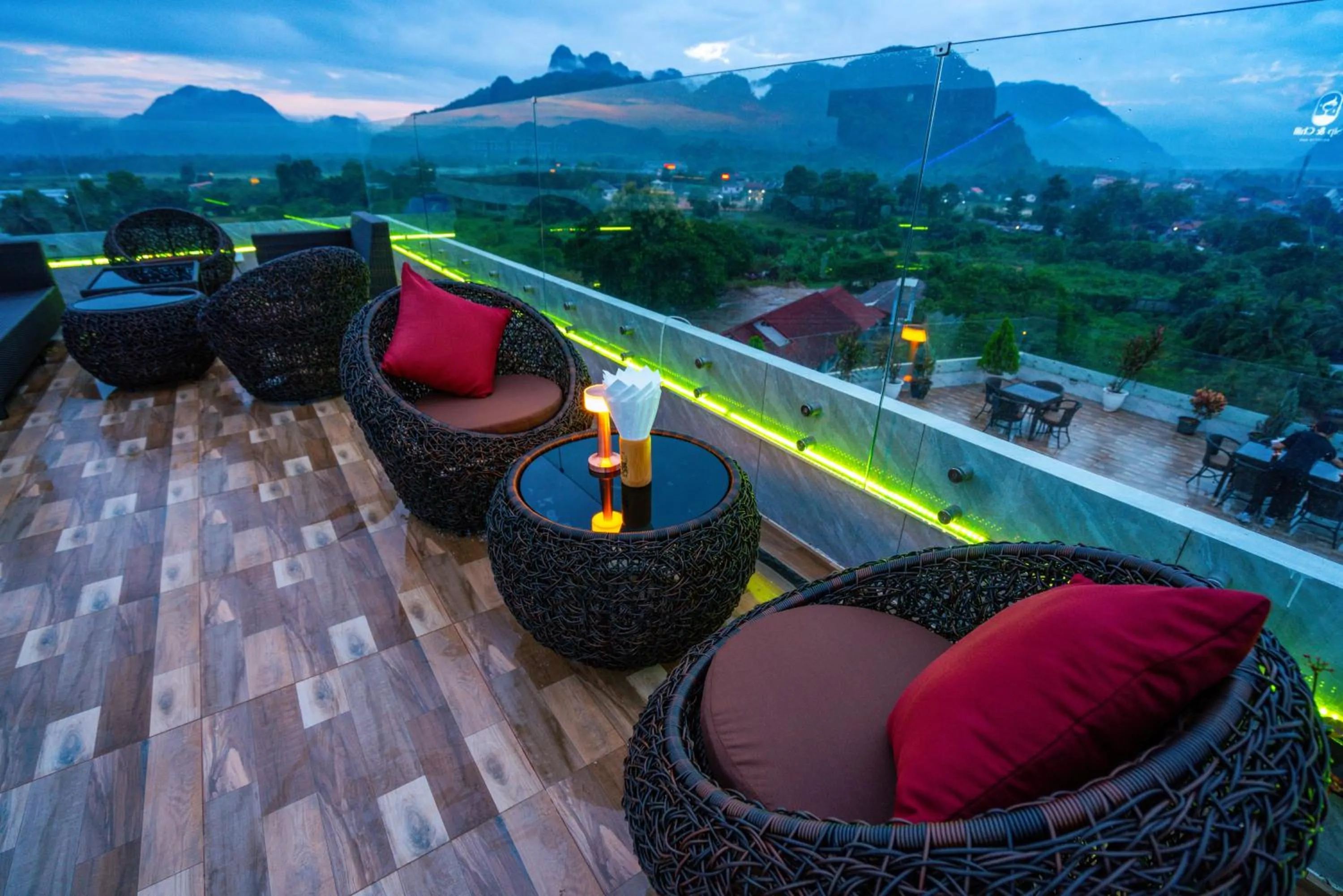 Mountain view in S Vangvieng Boutique Hotel