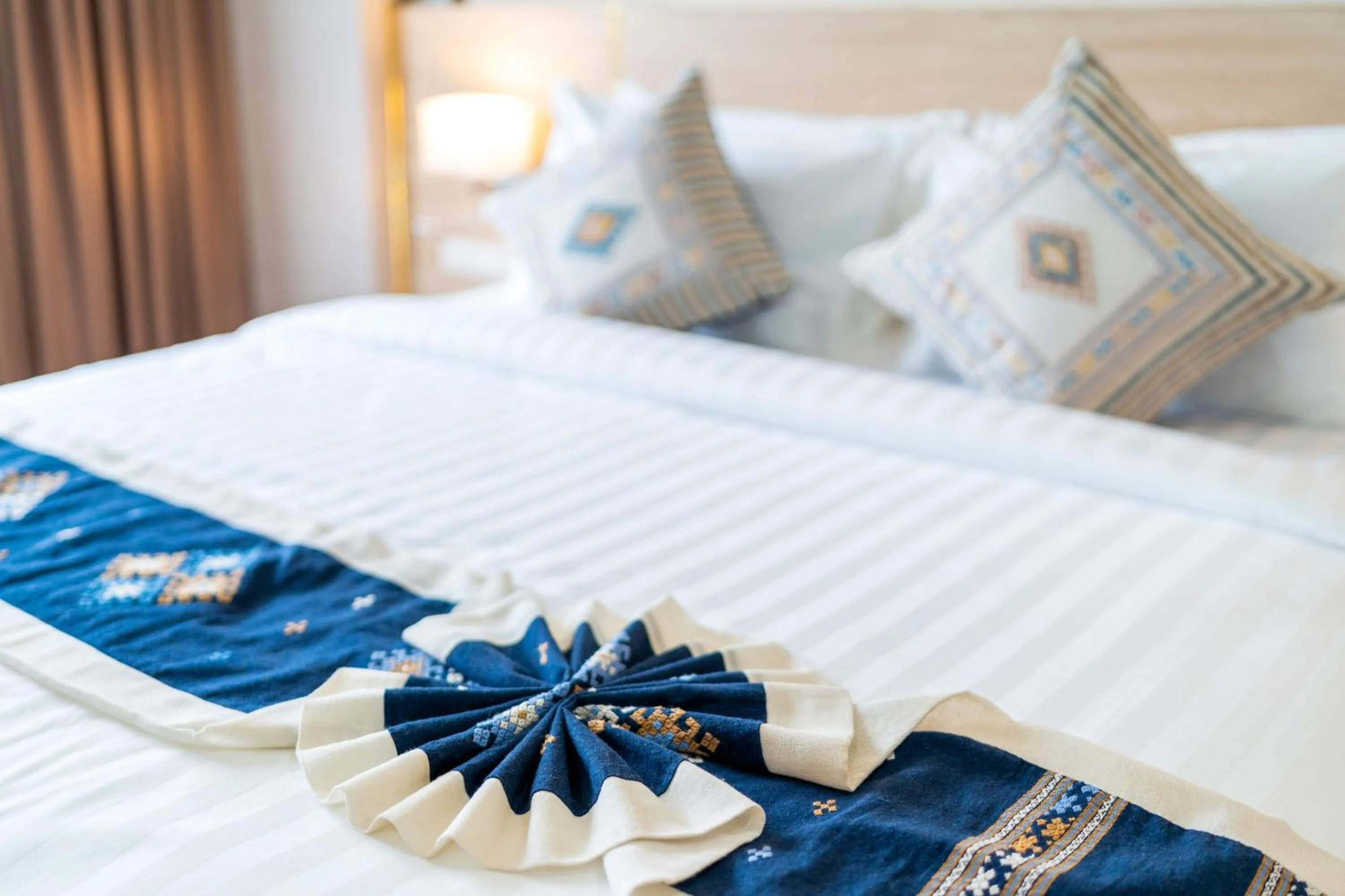 Bed in S Vangvieng Boutique Hotel