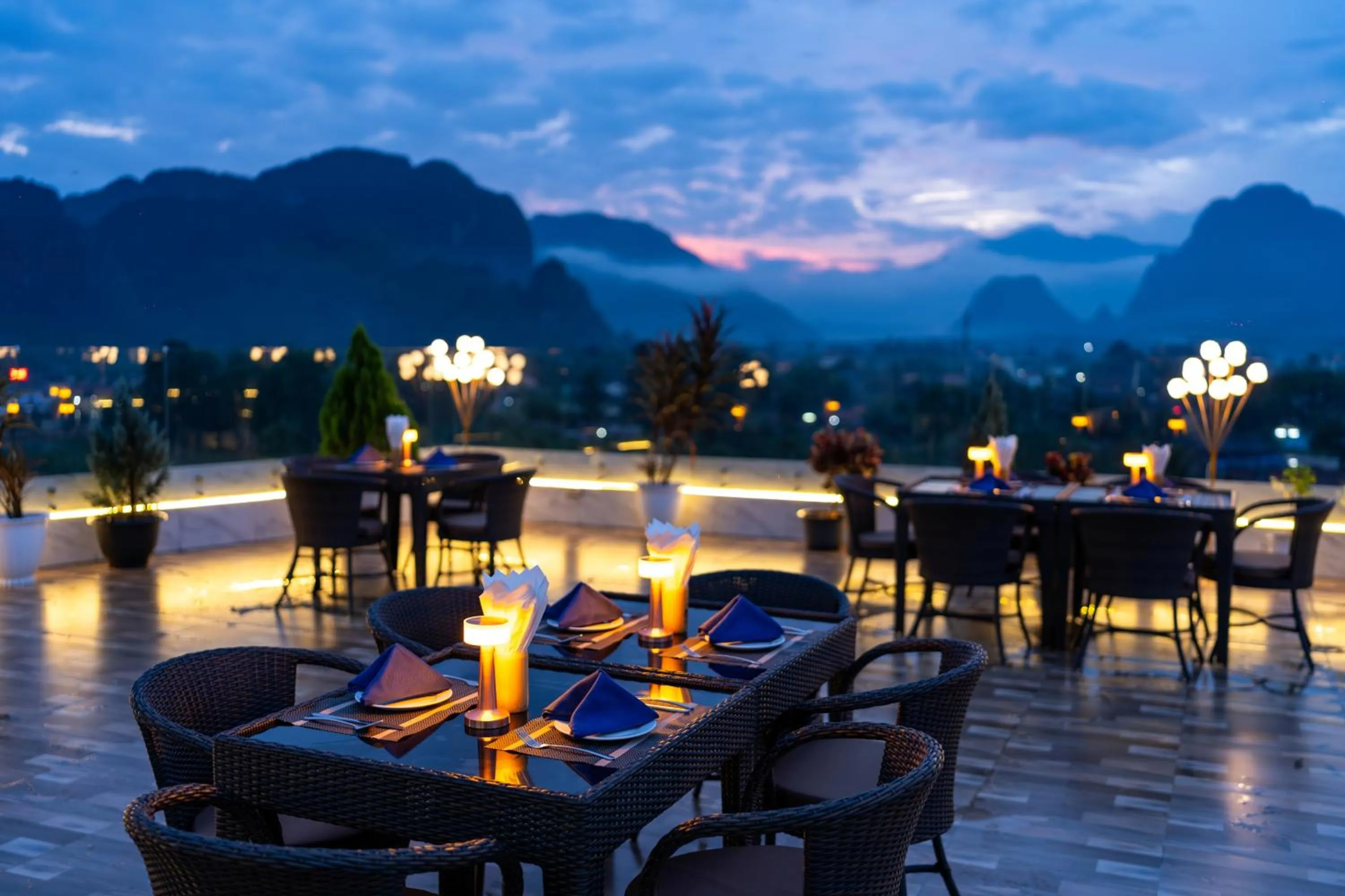 Mountain view in S Vangvieng Boutique Hotel