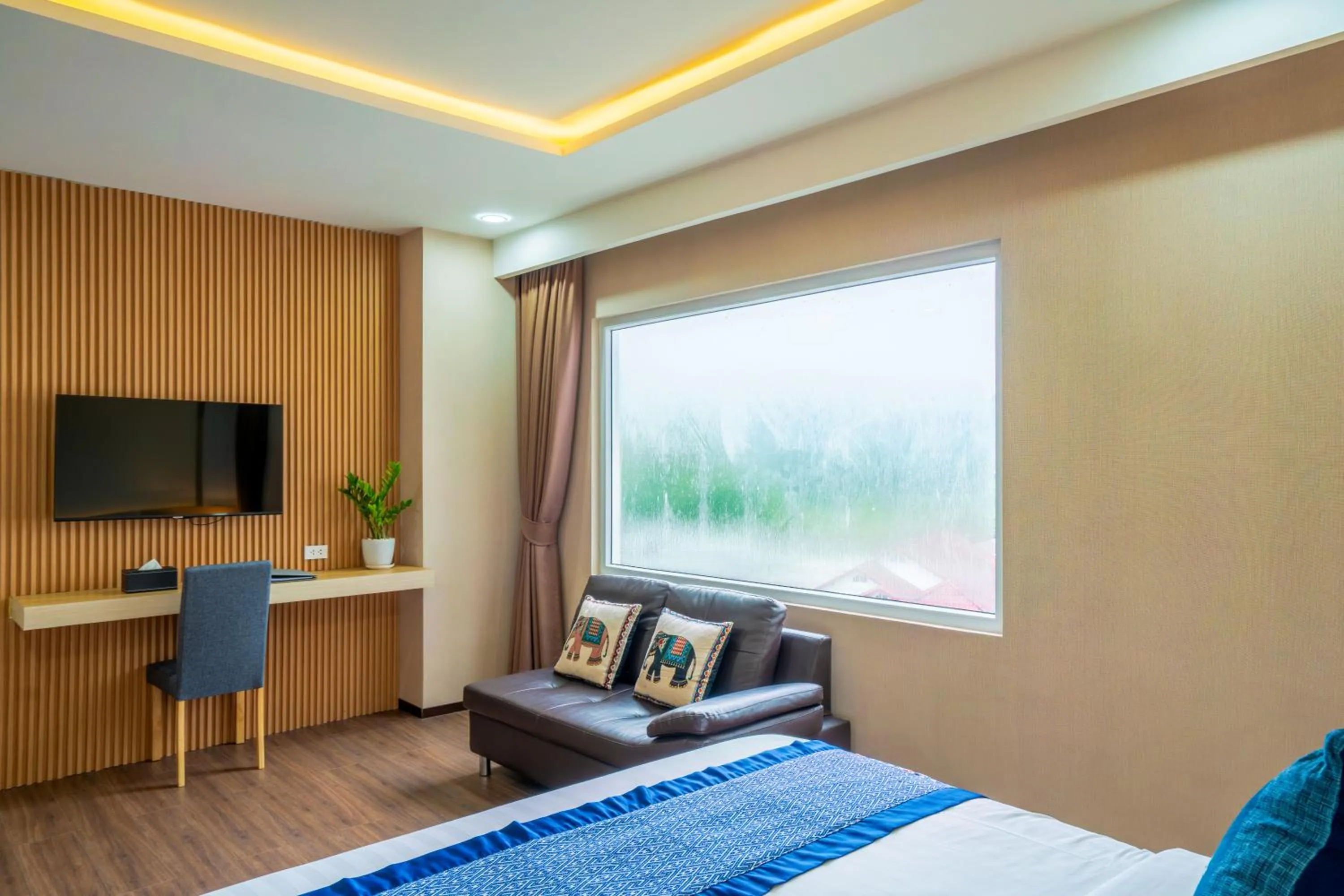 Bed in S Vangvieng Boutique Hotel