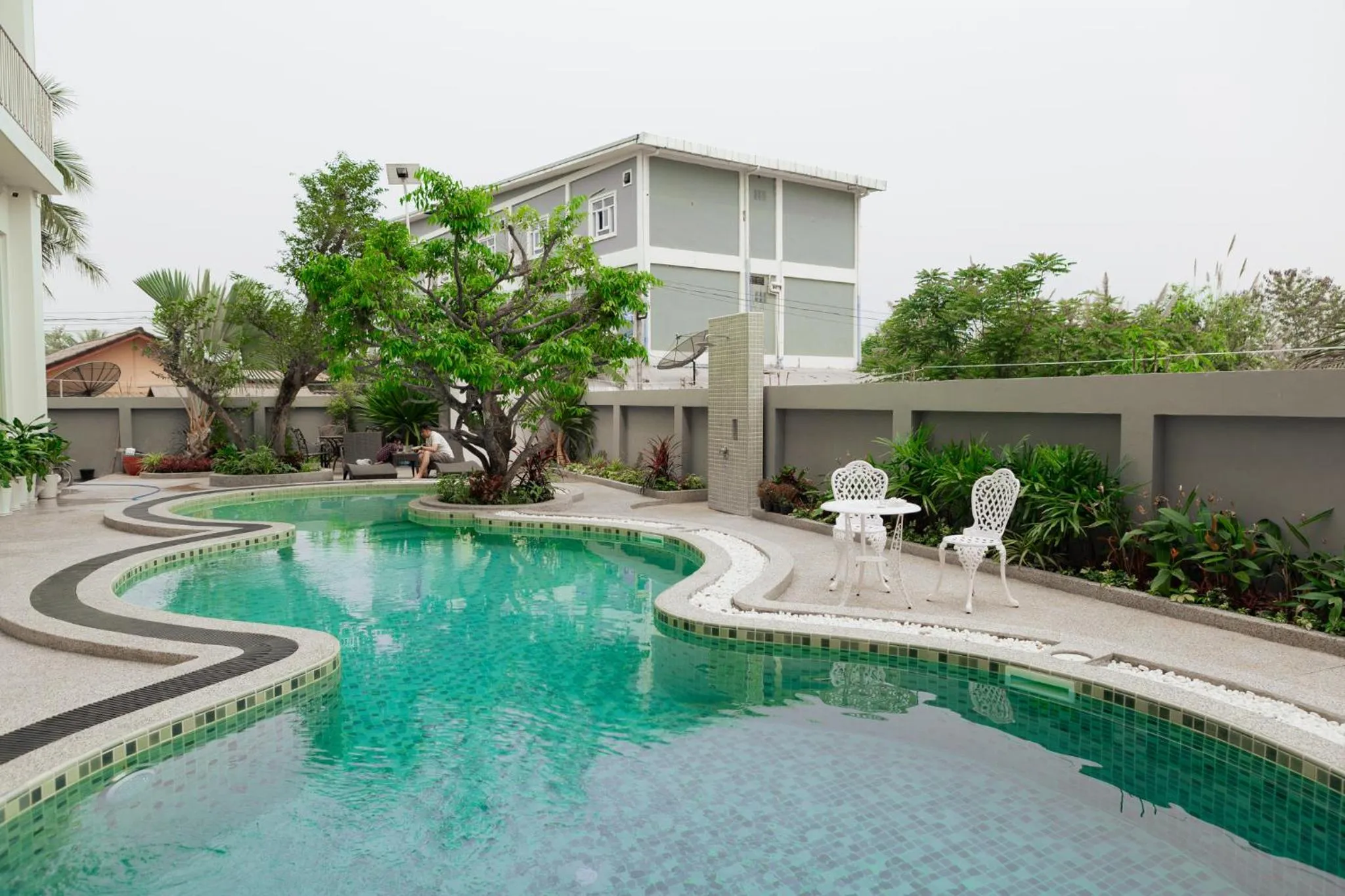 Garden view in S Vangvieng Boutique Hotel