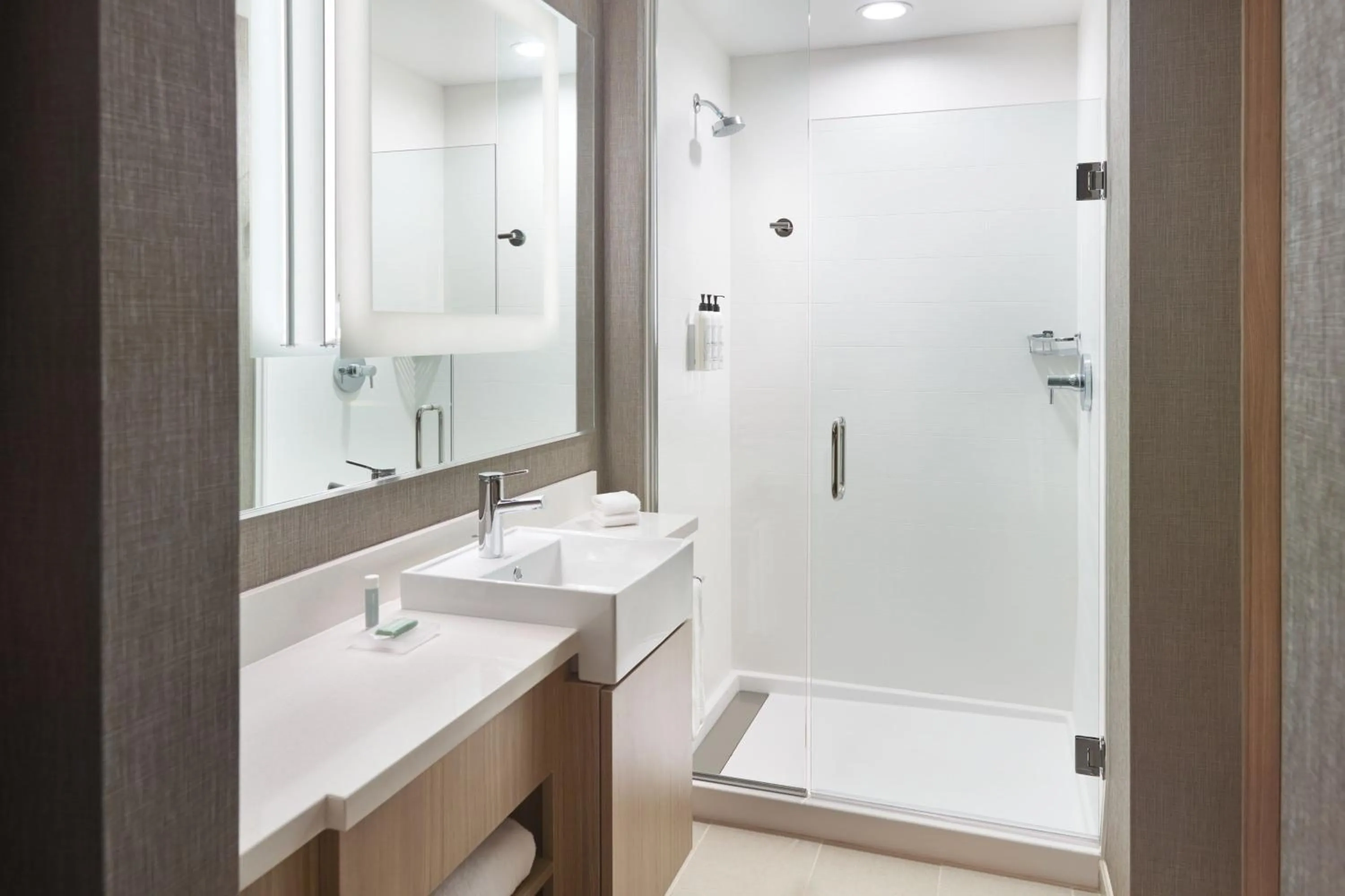 Bathroom in SpringHill Suites by Marriott Franklin Mint