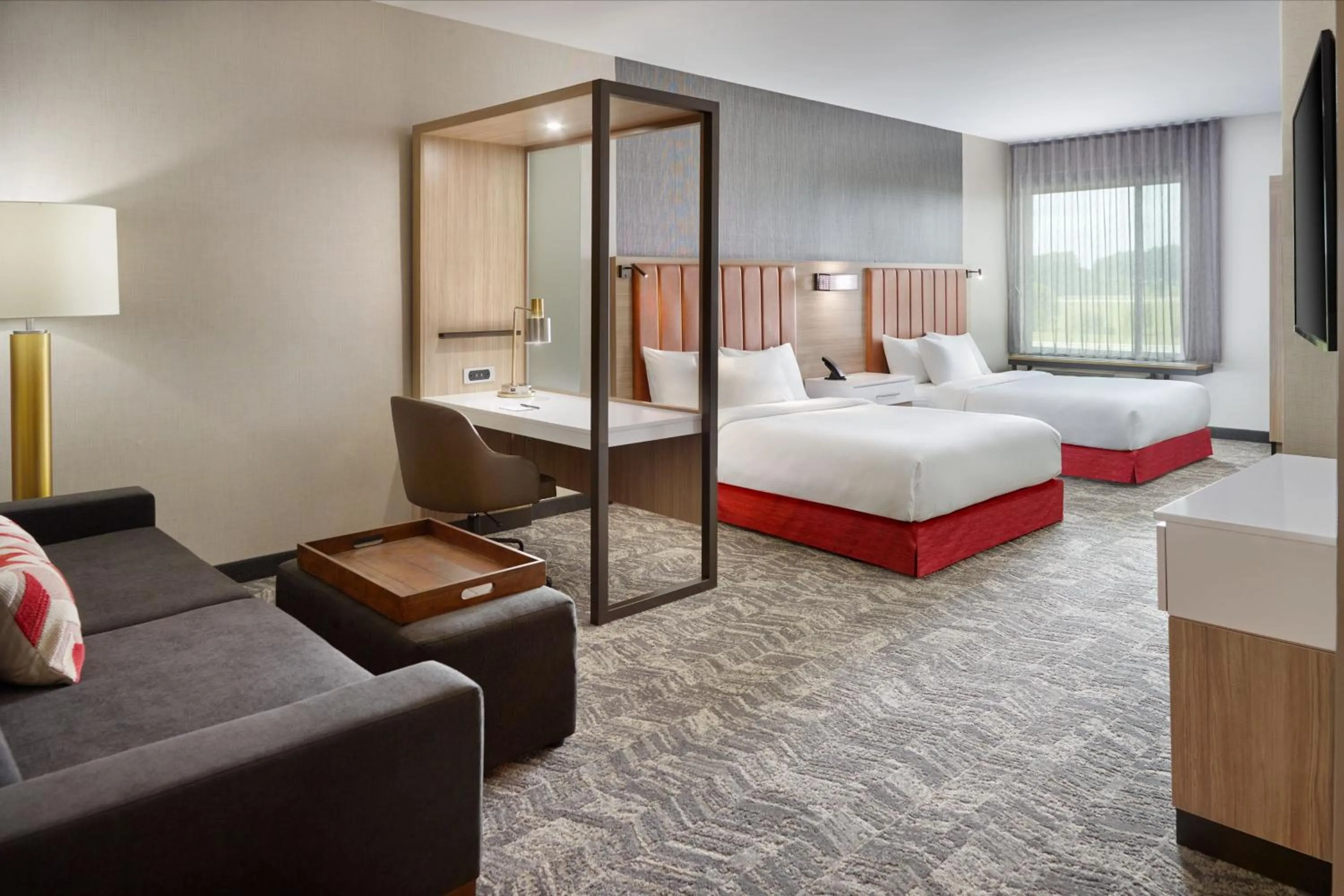 Photo of the whole room, Bed in SpringHill Suites by Marriott Franklin Mint