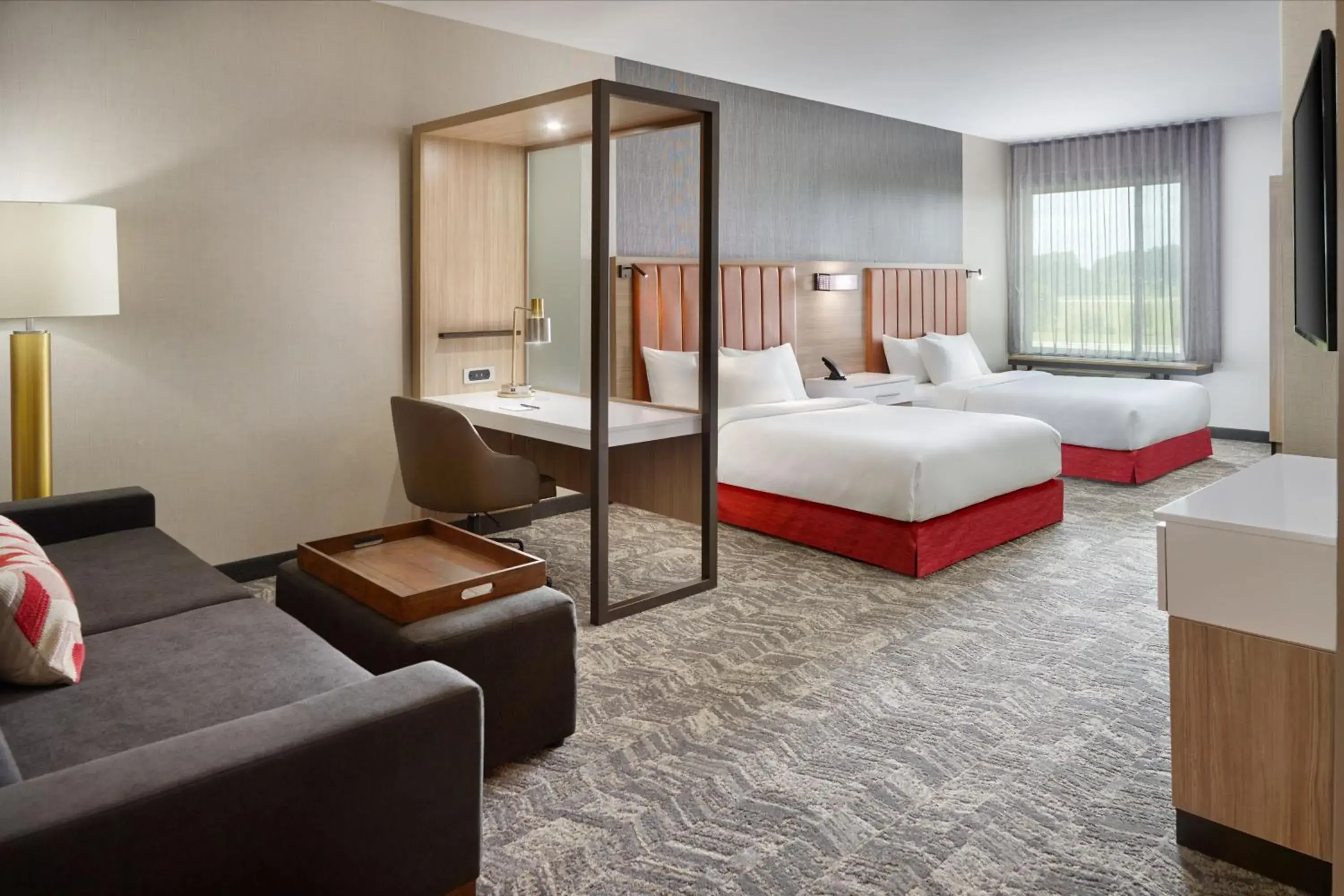 Queen Suite with Trundle Bed and Garden View in SpringHill Suites by Marriott Franklin Mint Queen Suite with Trundle Bed and Garden View in SpringHill Suites by Marriott Franklin Mint