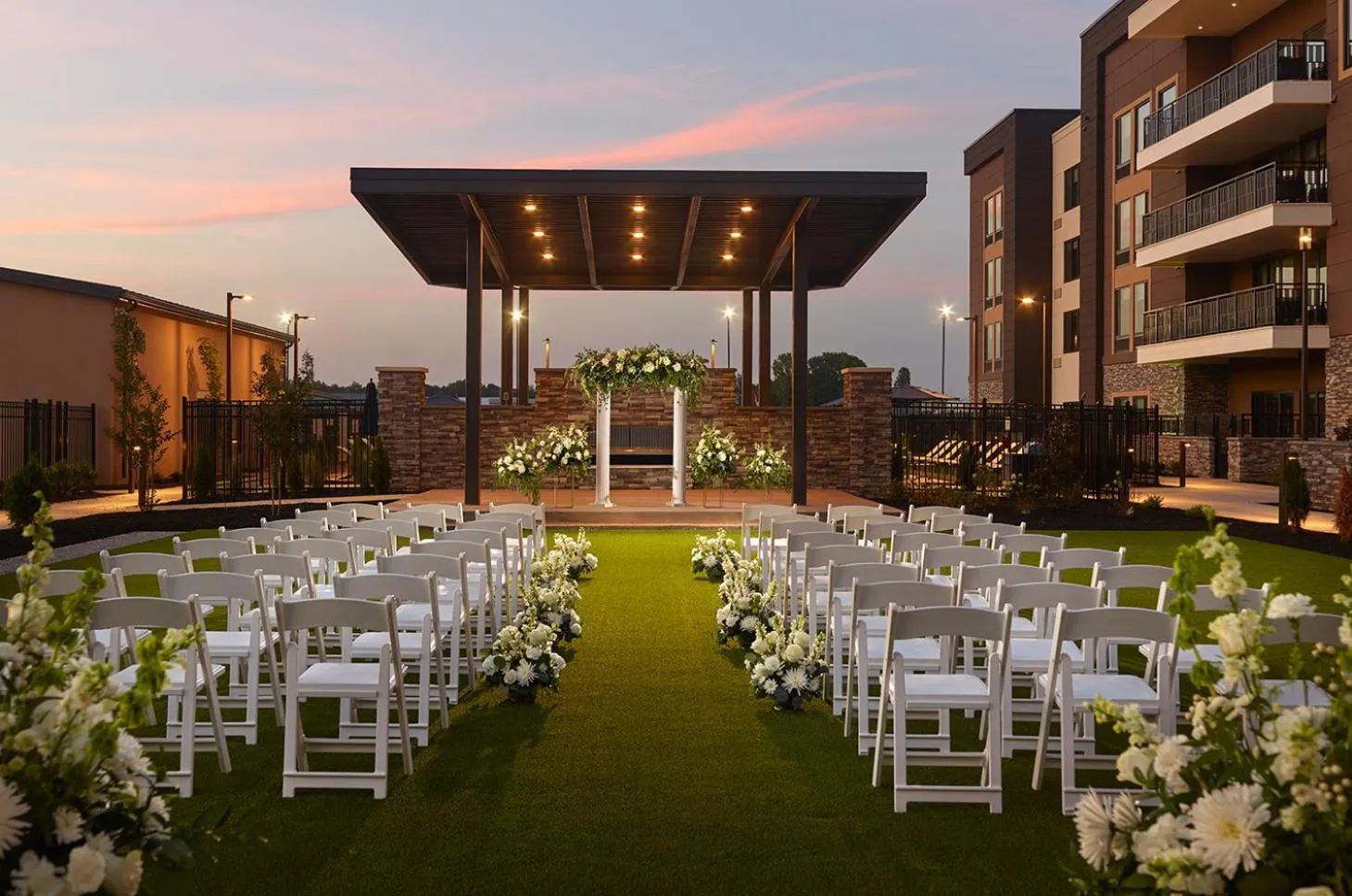 wedding in SpringHill Suites by Marriott Franklin Mint