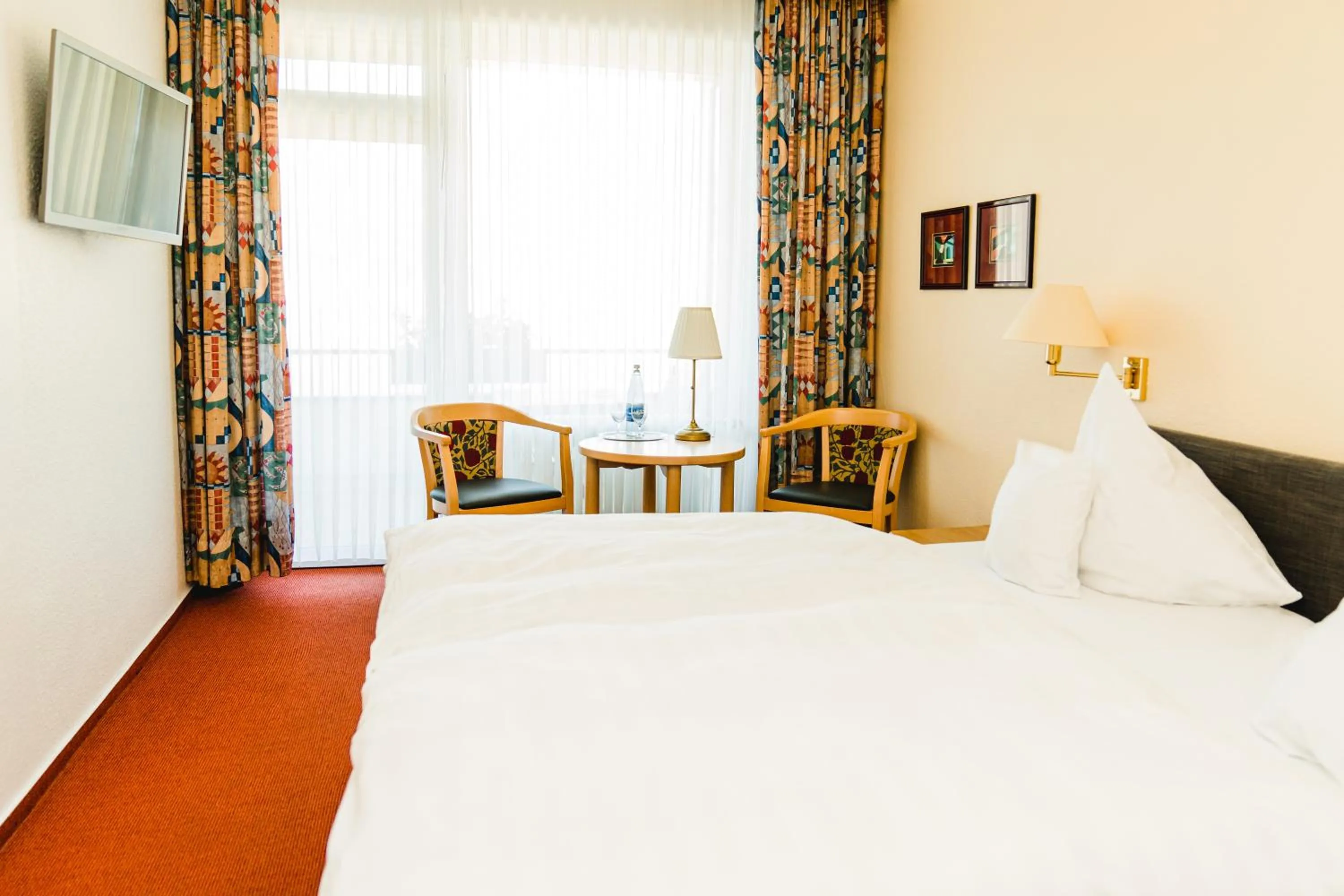 Photo of the whole room, Bed in Baudobriga Rheinhotel