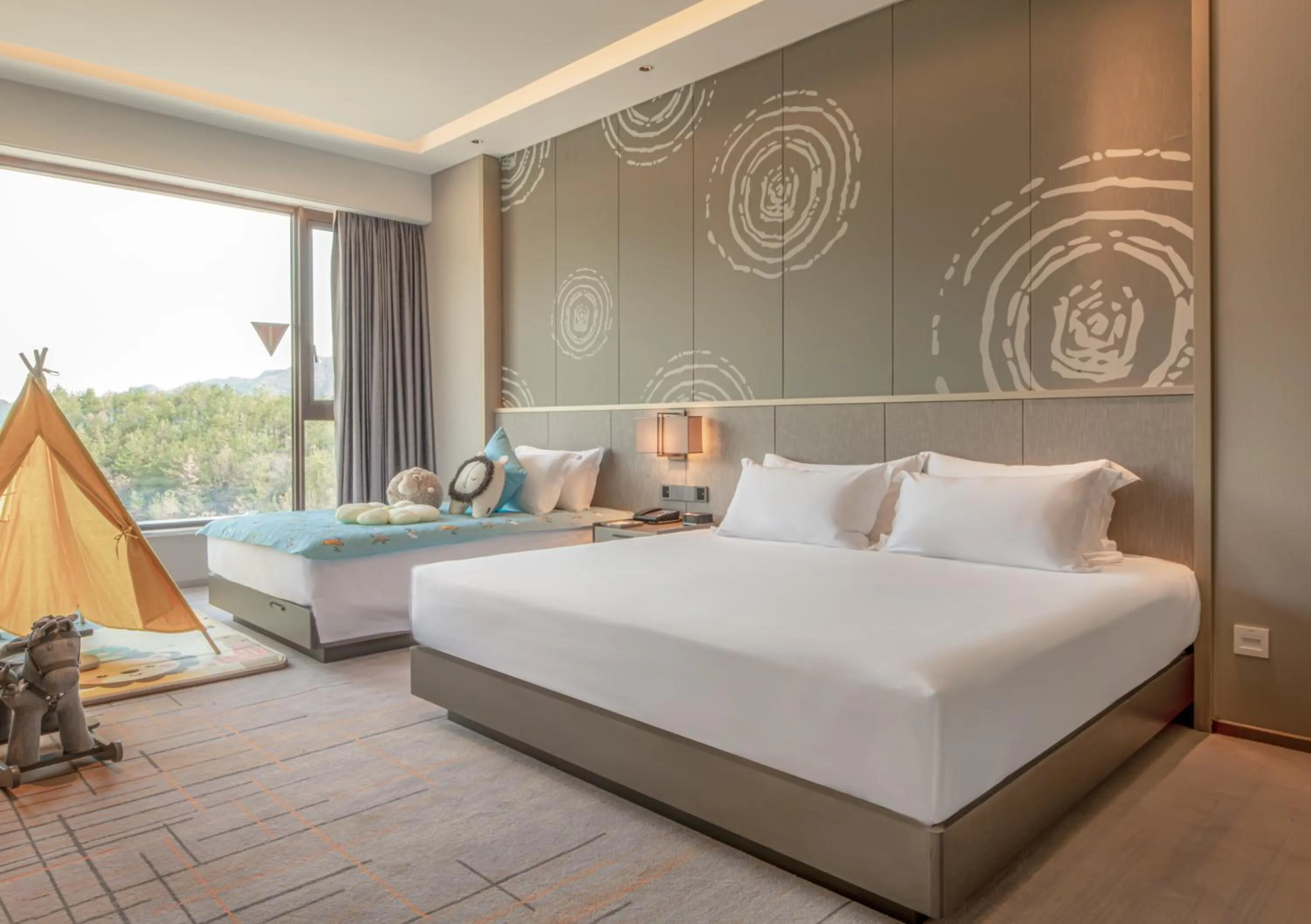 Bed in Jinyun Jingjiang International Hotel