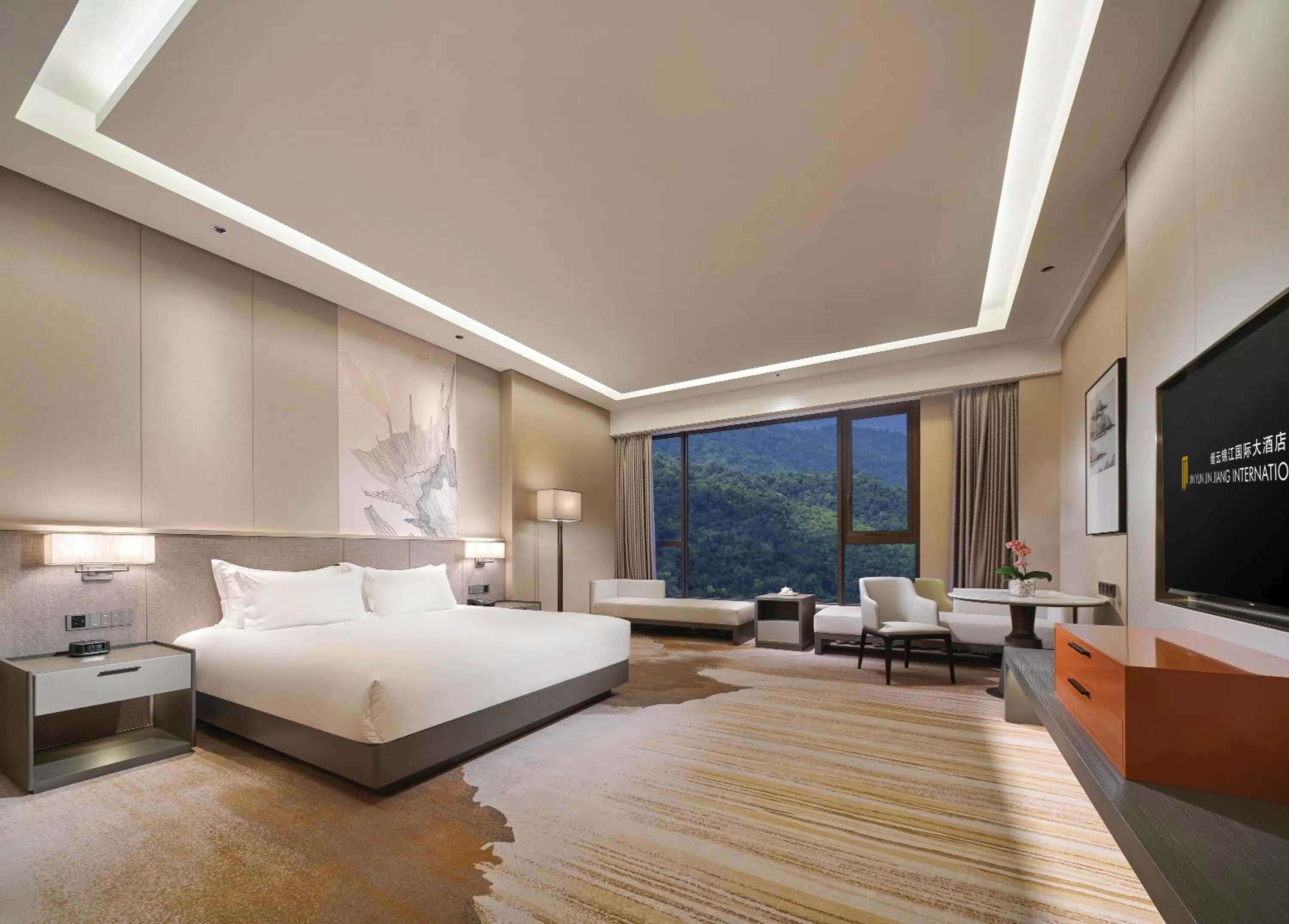 Bed in Jinyun Jingjiang International Hotel