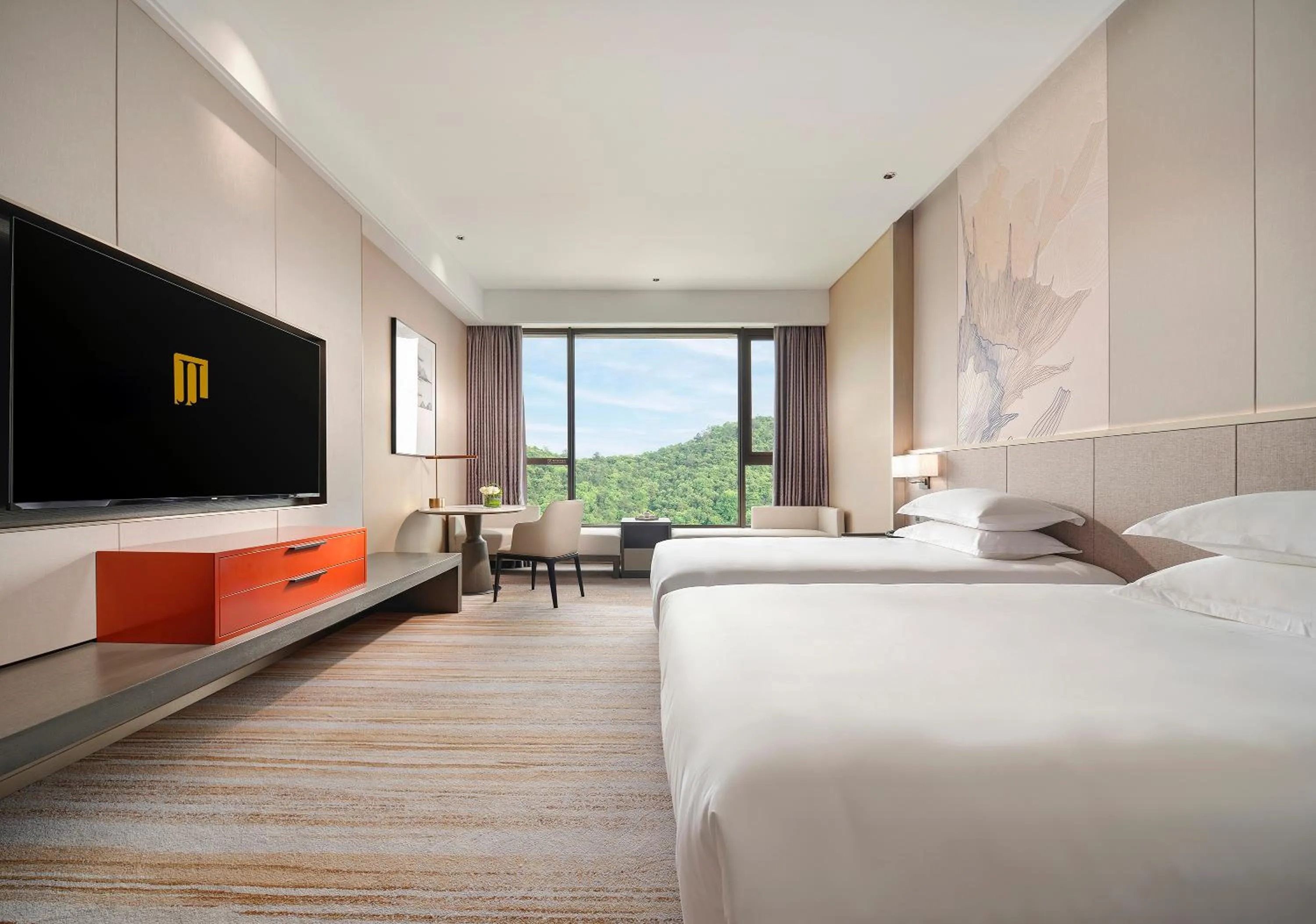 Bed in Jinyun Jingjiang International Hotel