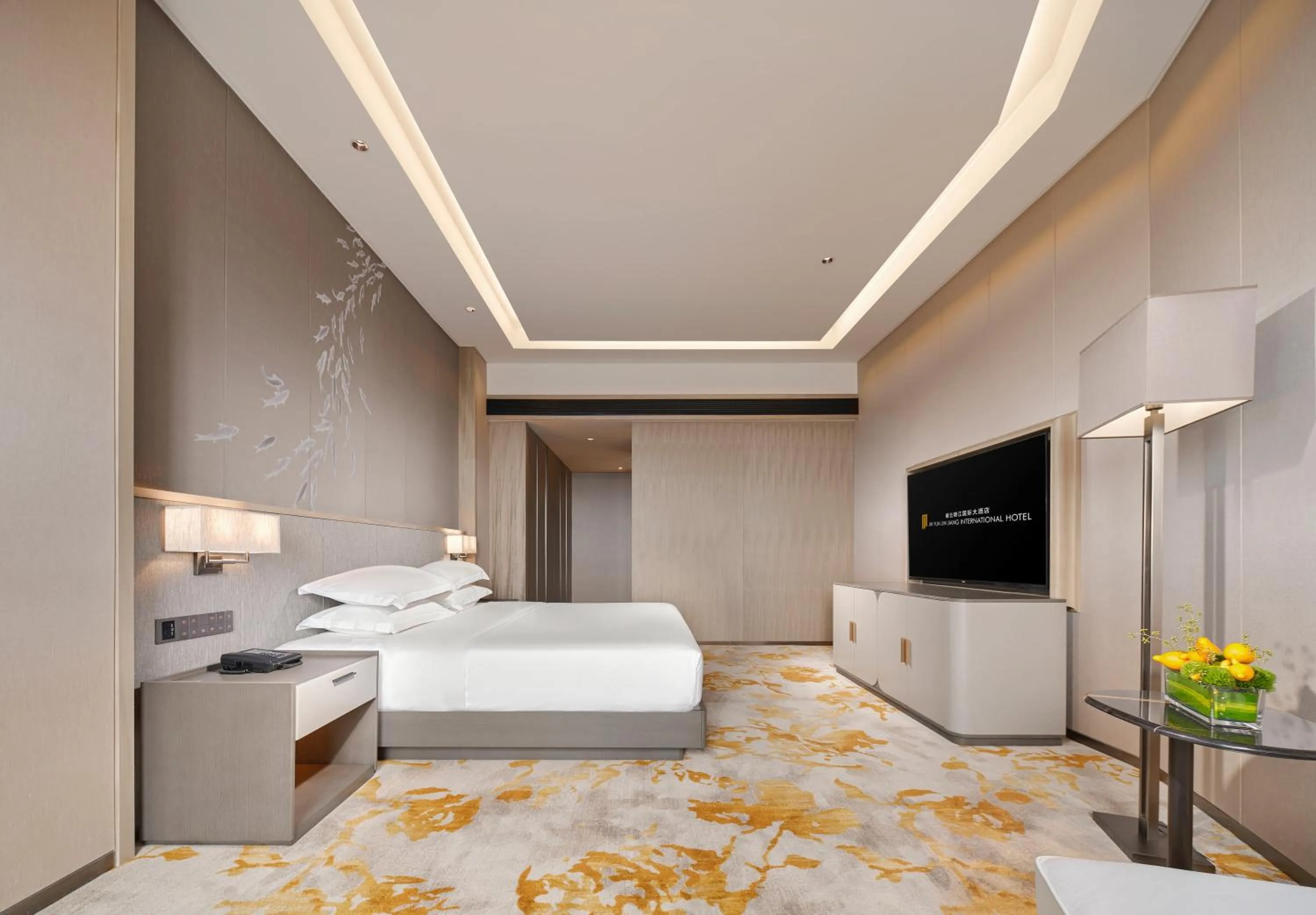 Bed in Jinyun Jingjiang International Hotel