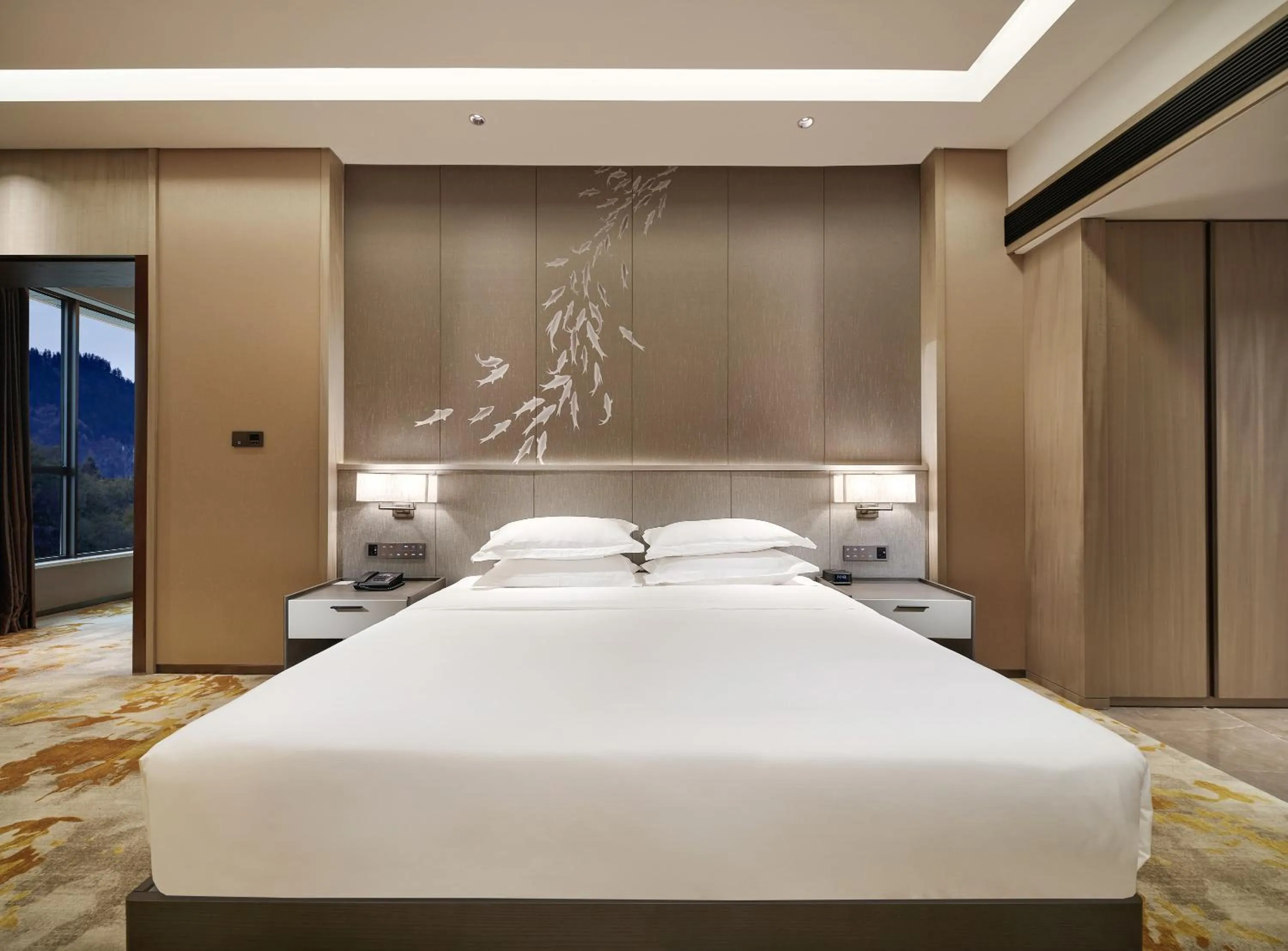 Bed in Jinyun Jingjiang International Hotel