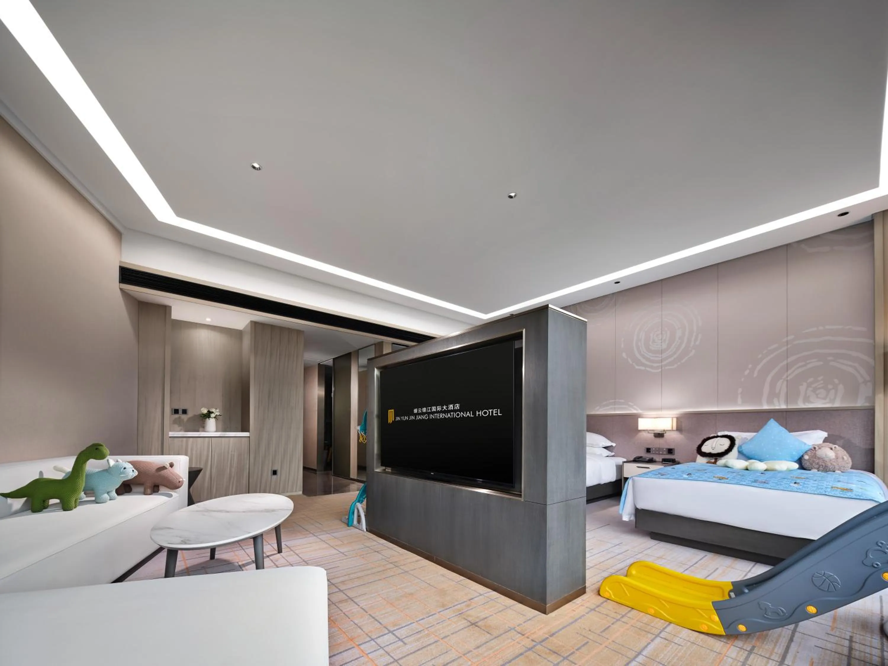 Bed in Jinyun Jingjiang International Hotel