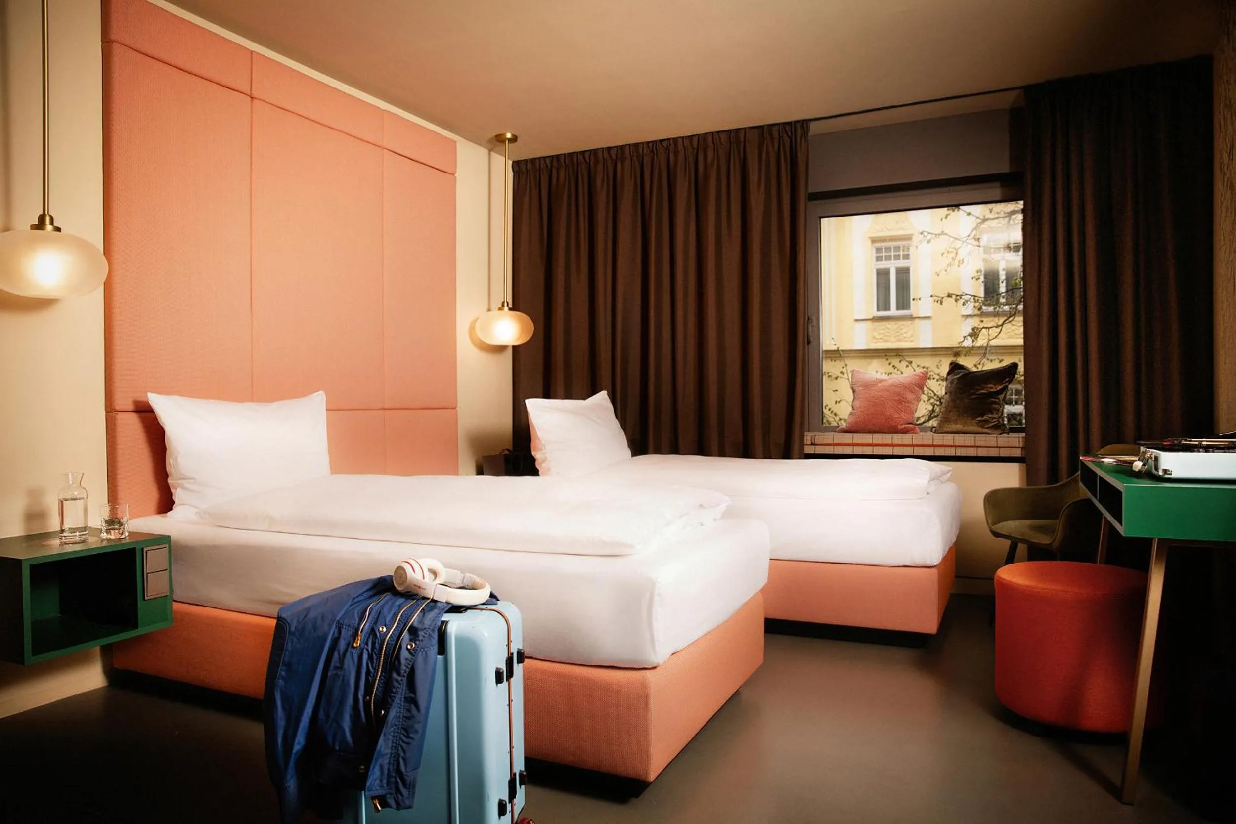 Bed in JAMS Music Hotel Munich