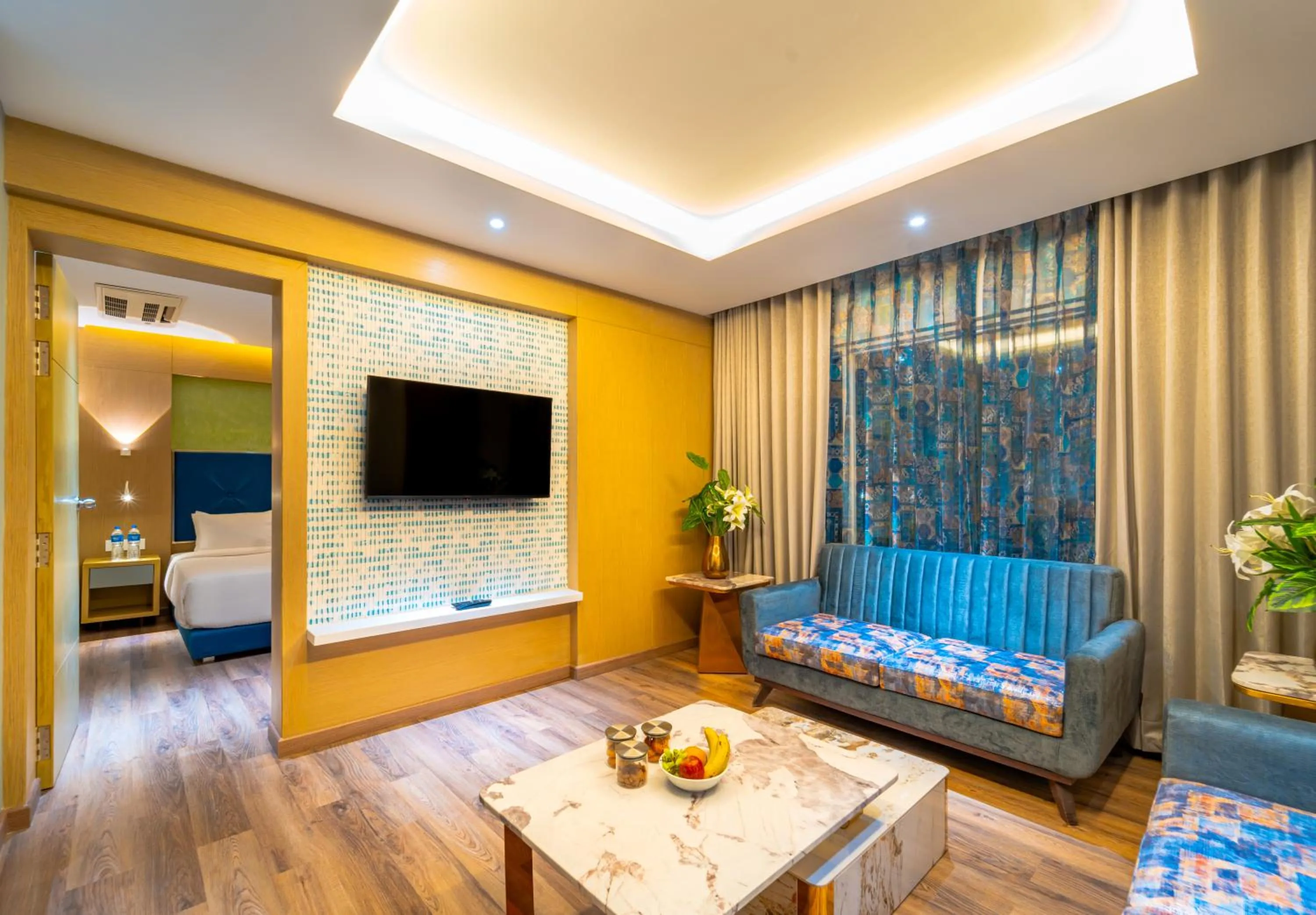 Communal lounge/ TV room in Effotel By Sayaji Bhopal