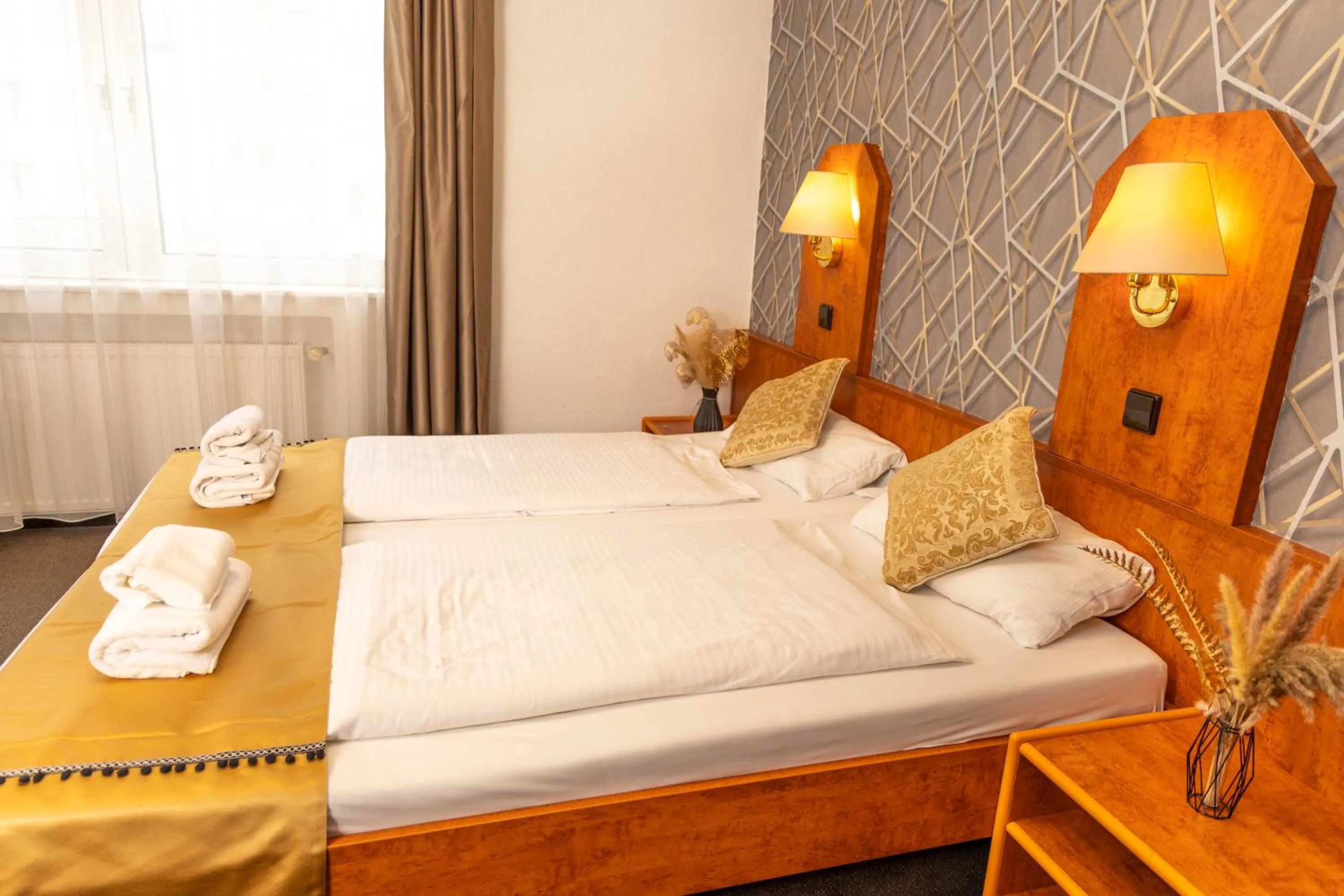 Bed in Hotel Rossija