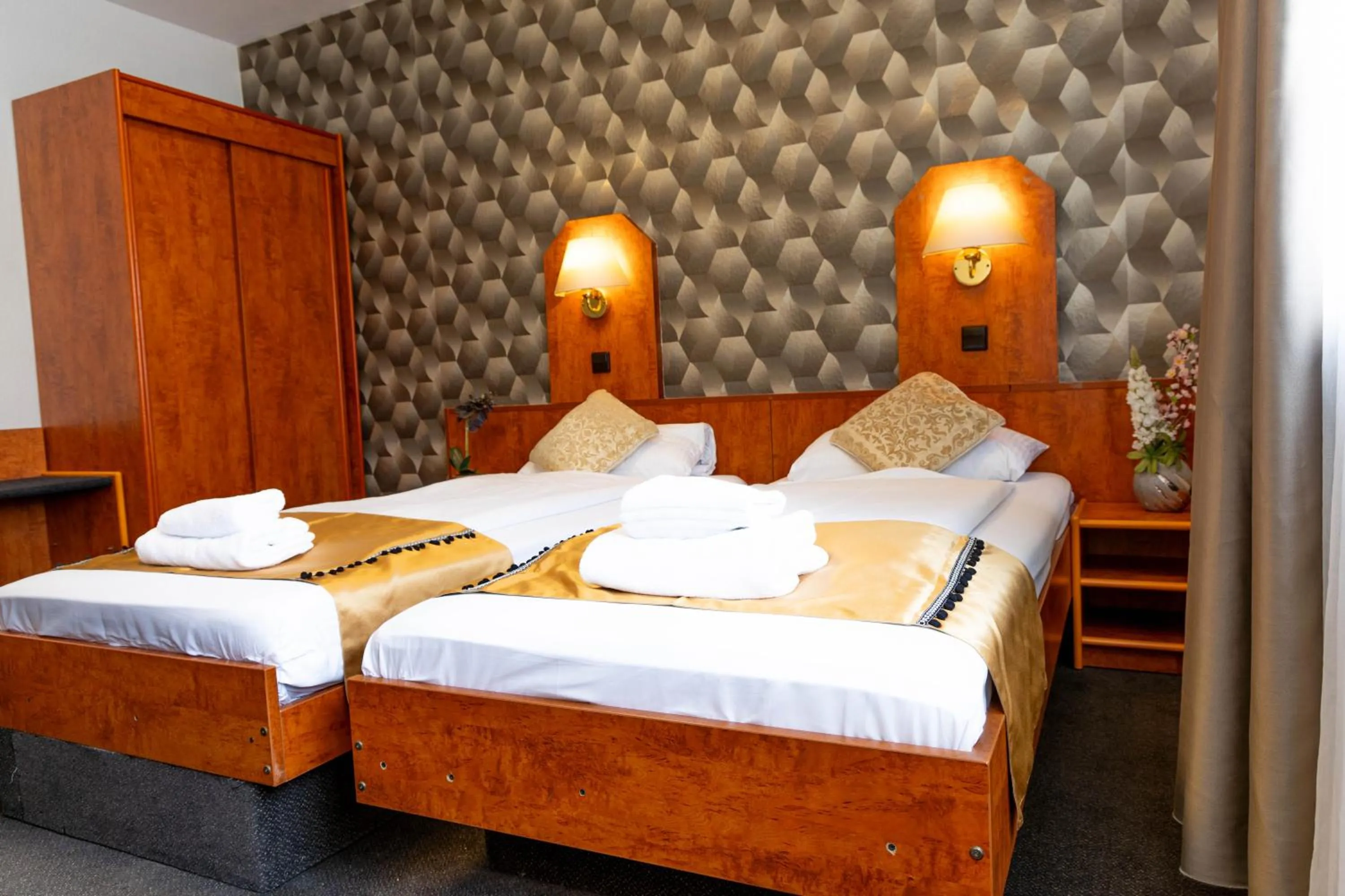 Bed in Hotel Rossija