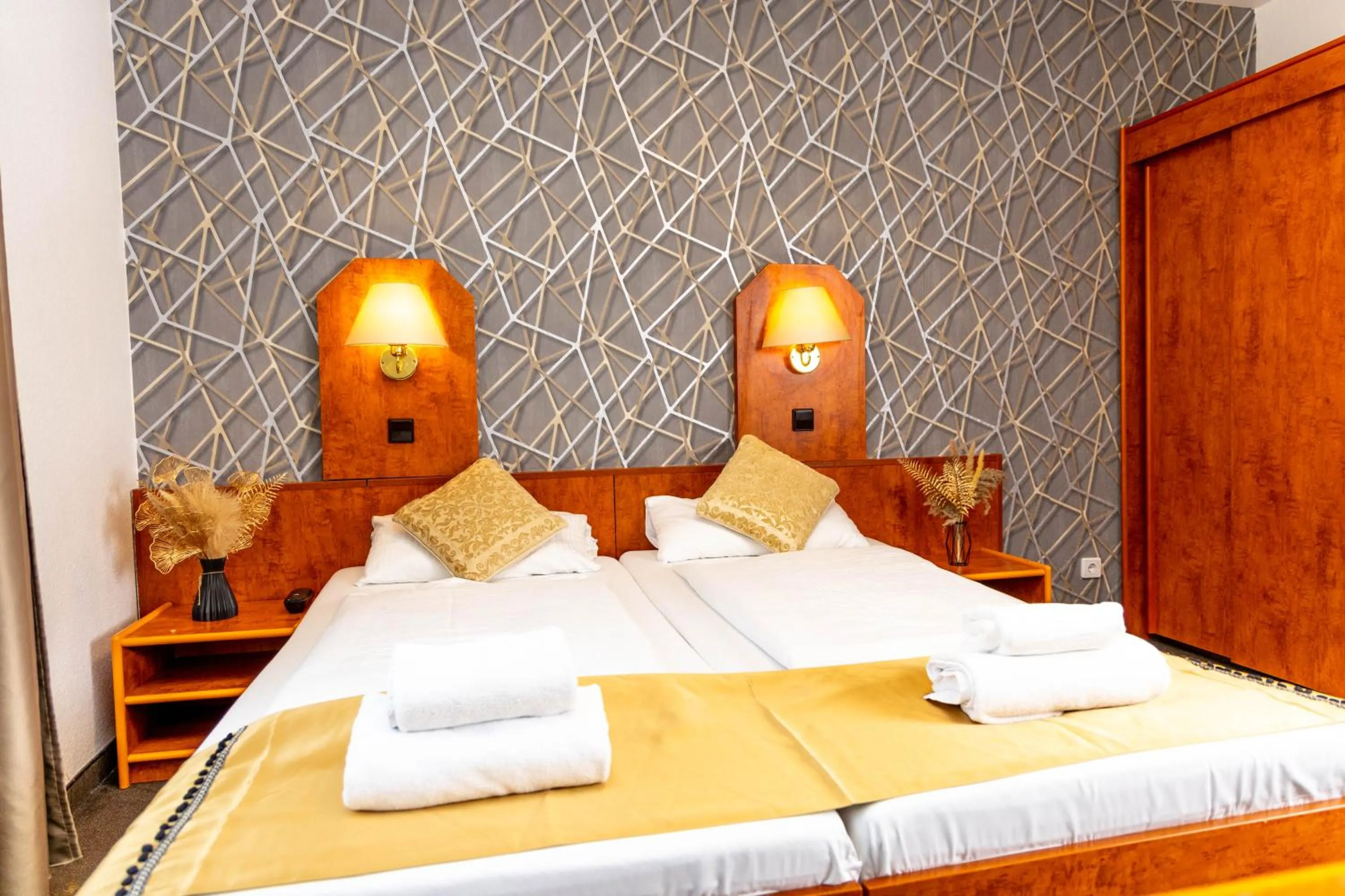 Bed in Hotel Rossija