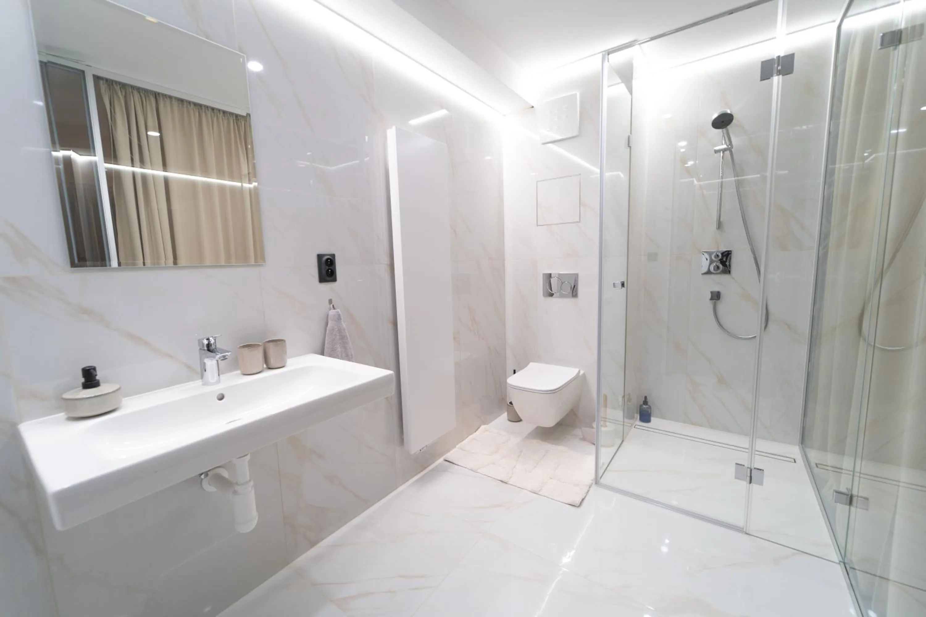 Shower in Hotel Zemplín