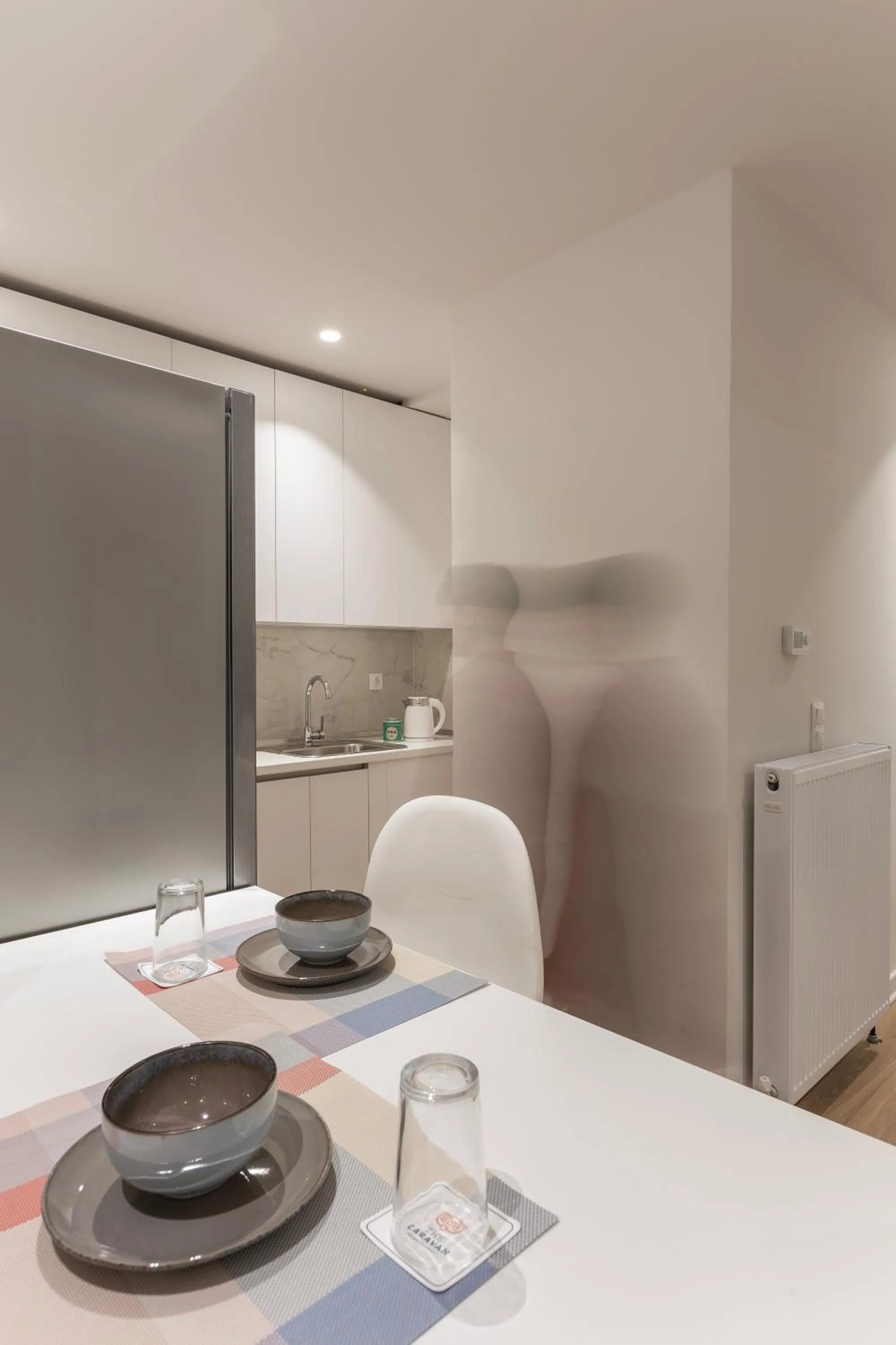 kitchen in The Caravan Apartments