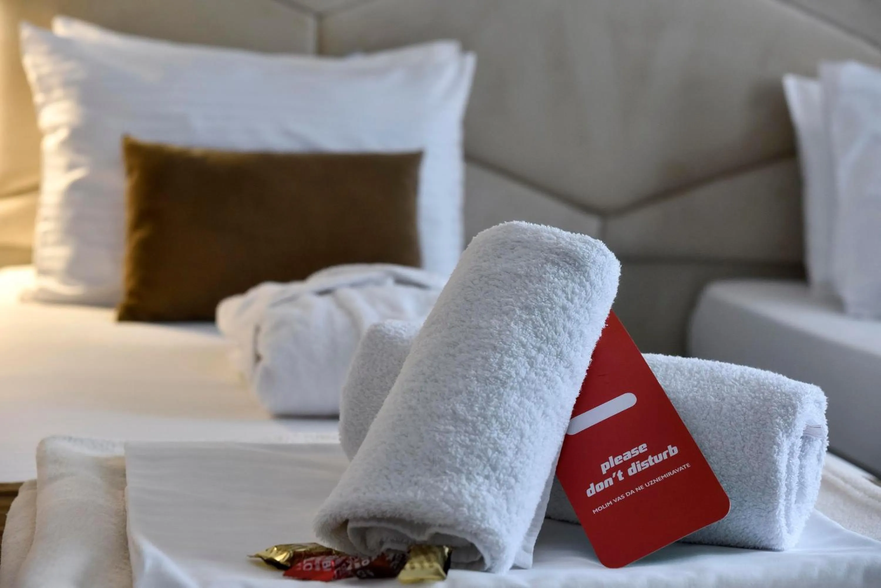 Bed in Hotel Sumadija