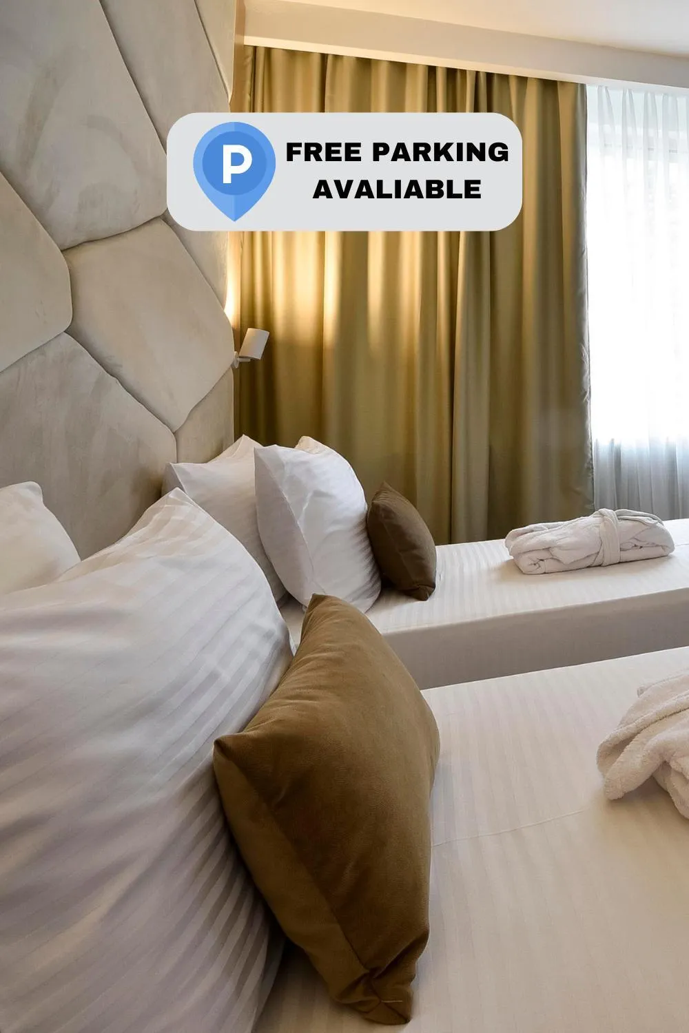 Bed in Hotel Sumadija