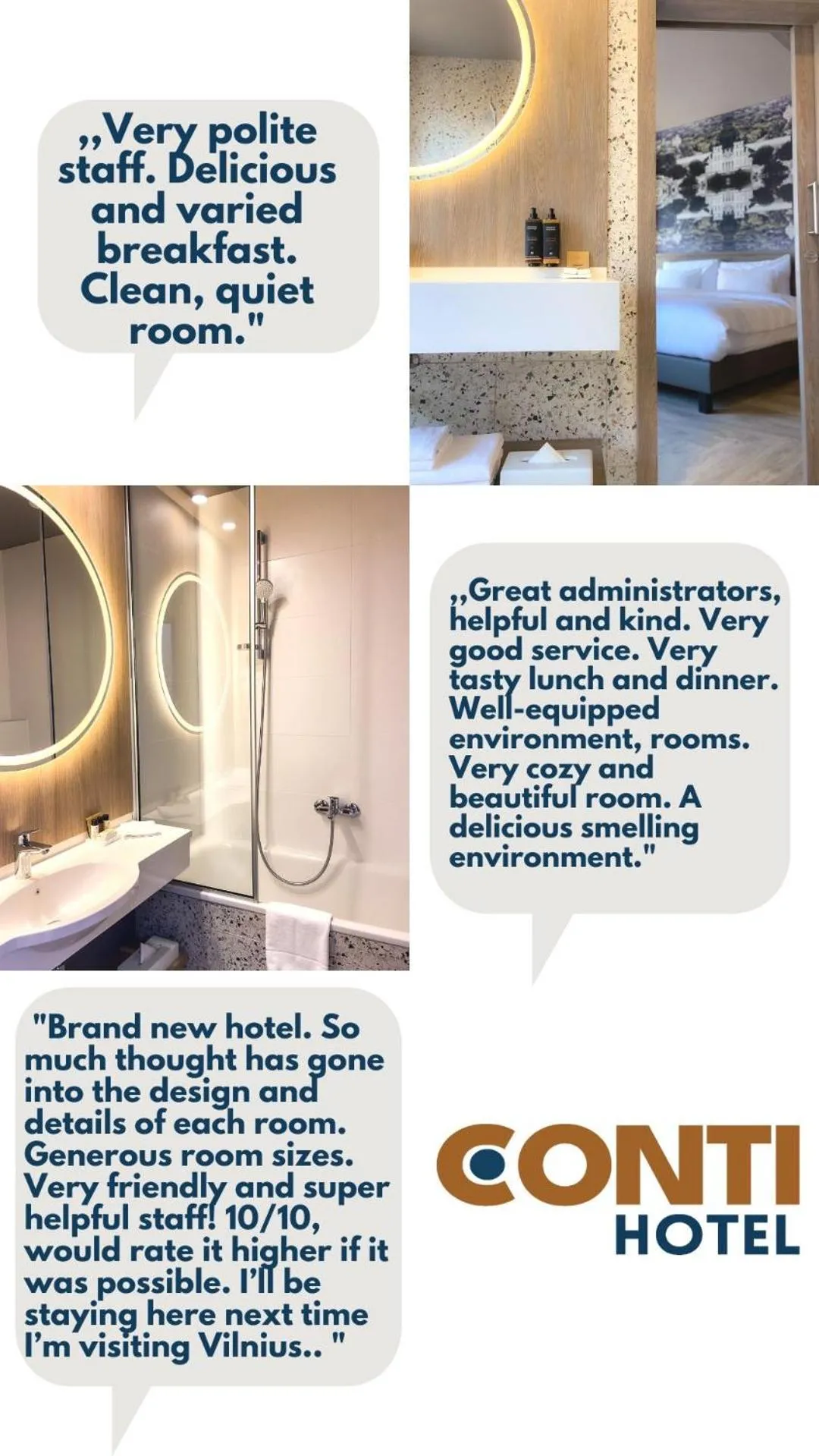 Bed in CONTI HOTEL VILNIUS, Conference Centre, Restaurant & Bar