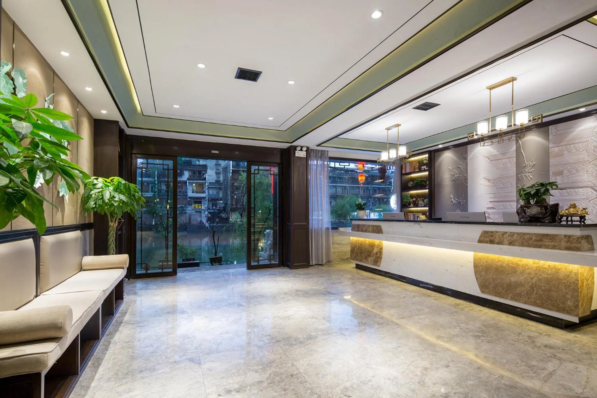 Lobby or reception in Morninginn, Phoenix Ancient City Tuojiang
