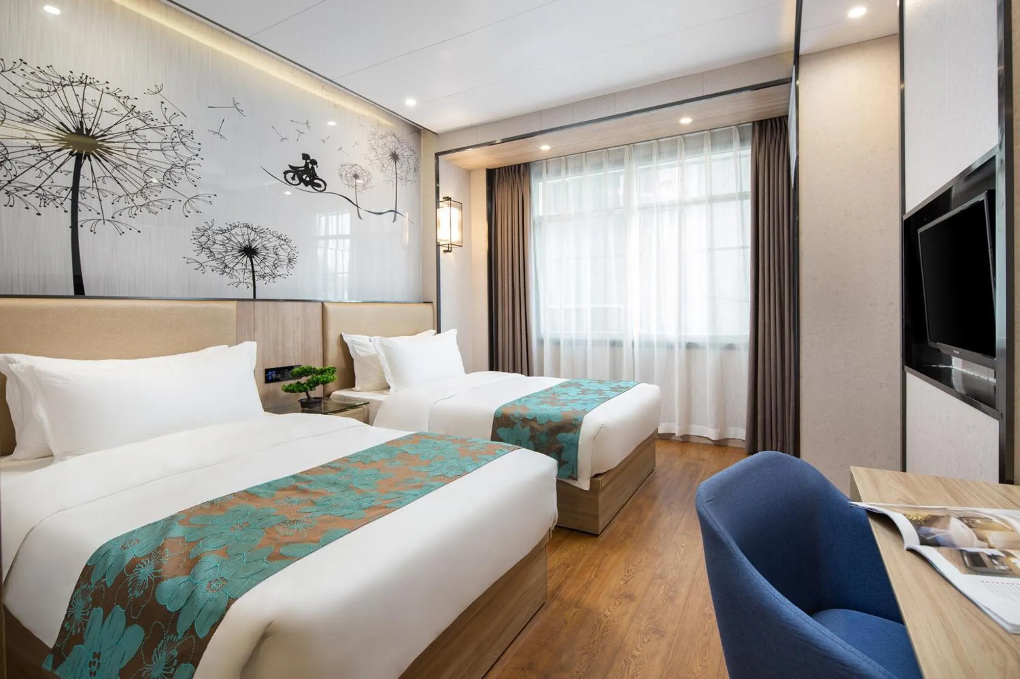 Bedroom, Bed in Morninginn, Phoenix Ancient City Tuojiang