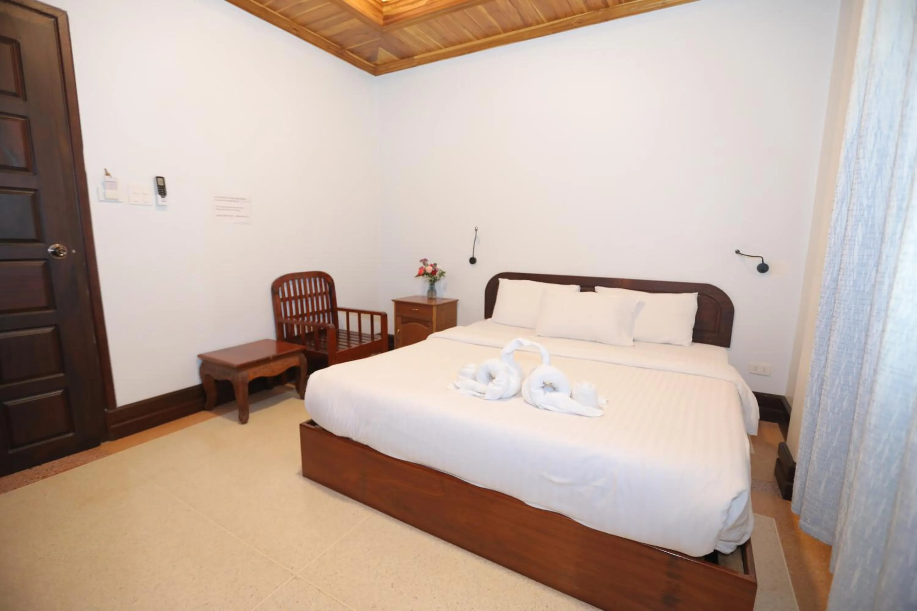 Bed in Villa KiengKham晶康民宿