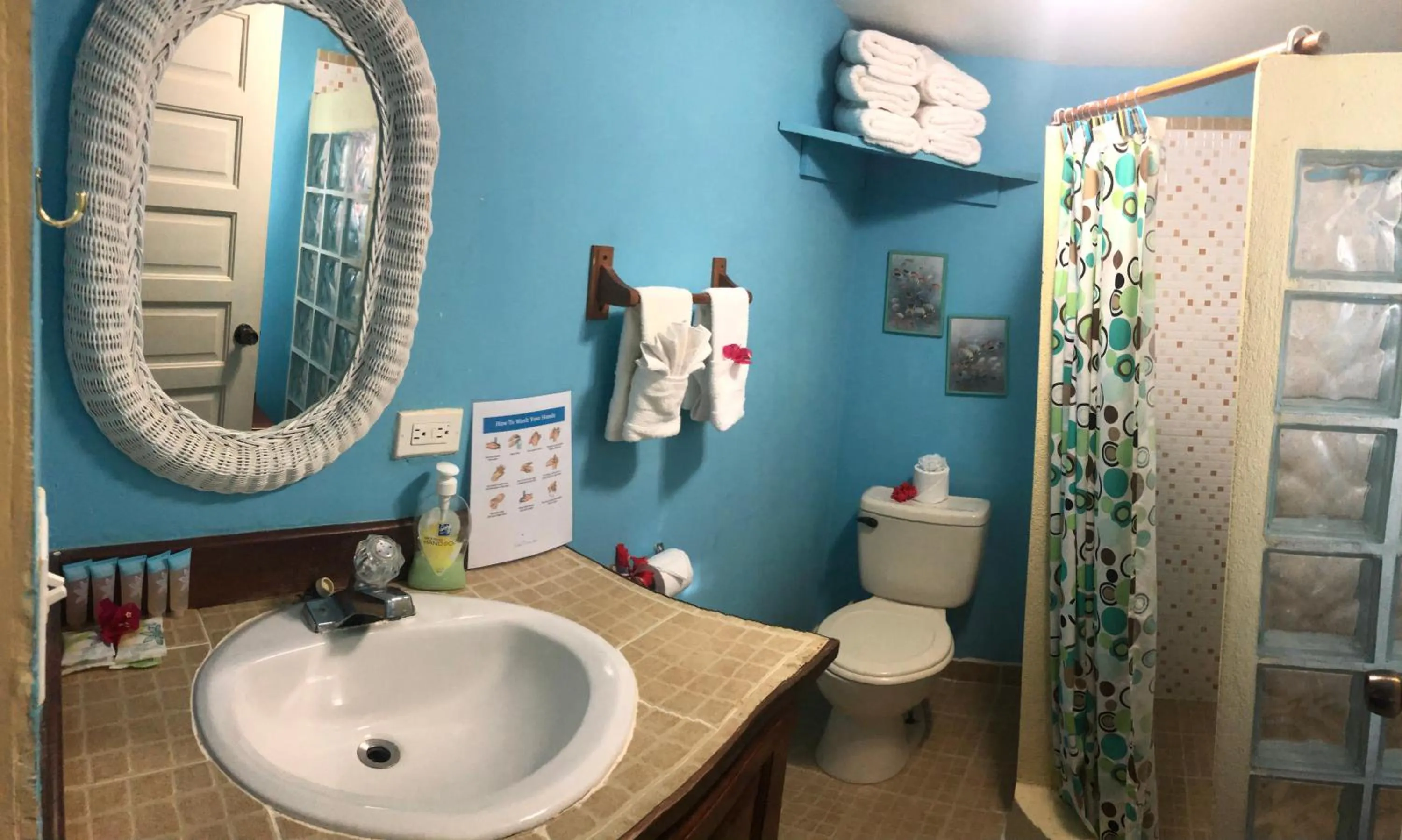 Shower in Coral Cove Inn