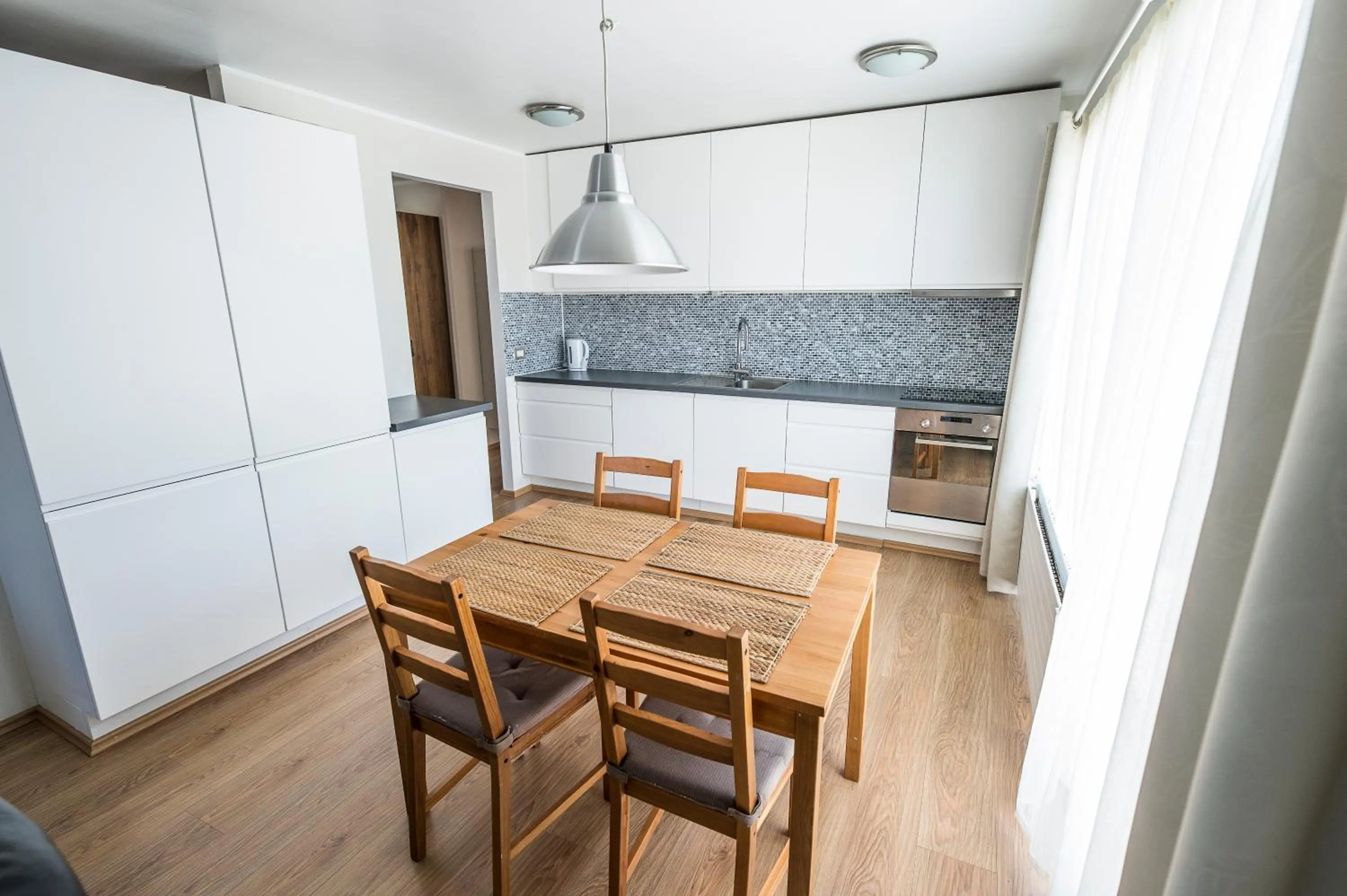 Kitchen or kitchenette in Hotel Orkin